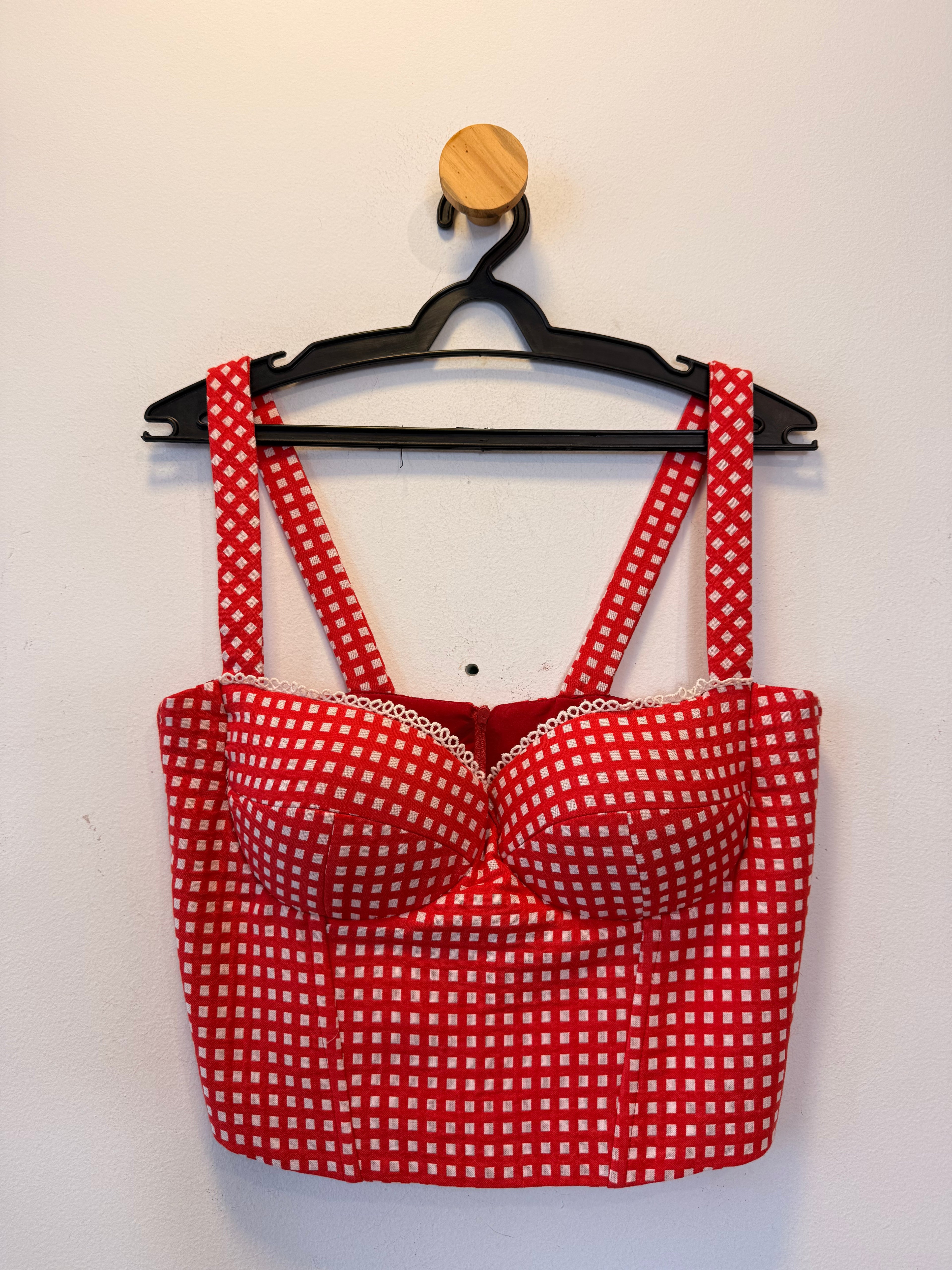Cropped Vermelho Fabiana Milazzo