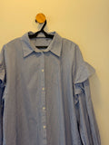 Camisa Listrada Babado