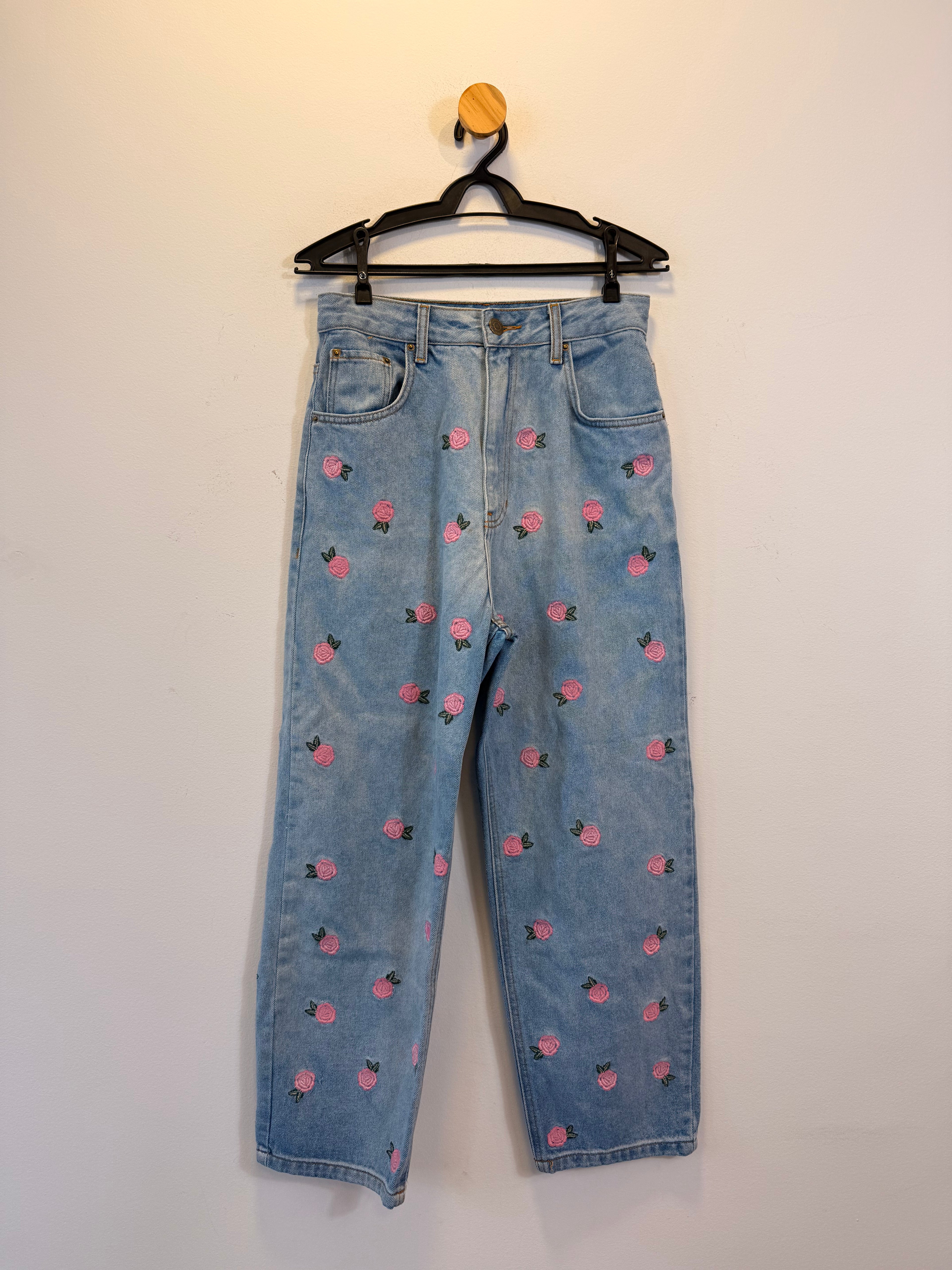 Calça Jeans Rosas Nati Vozza
