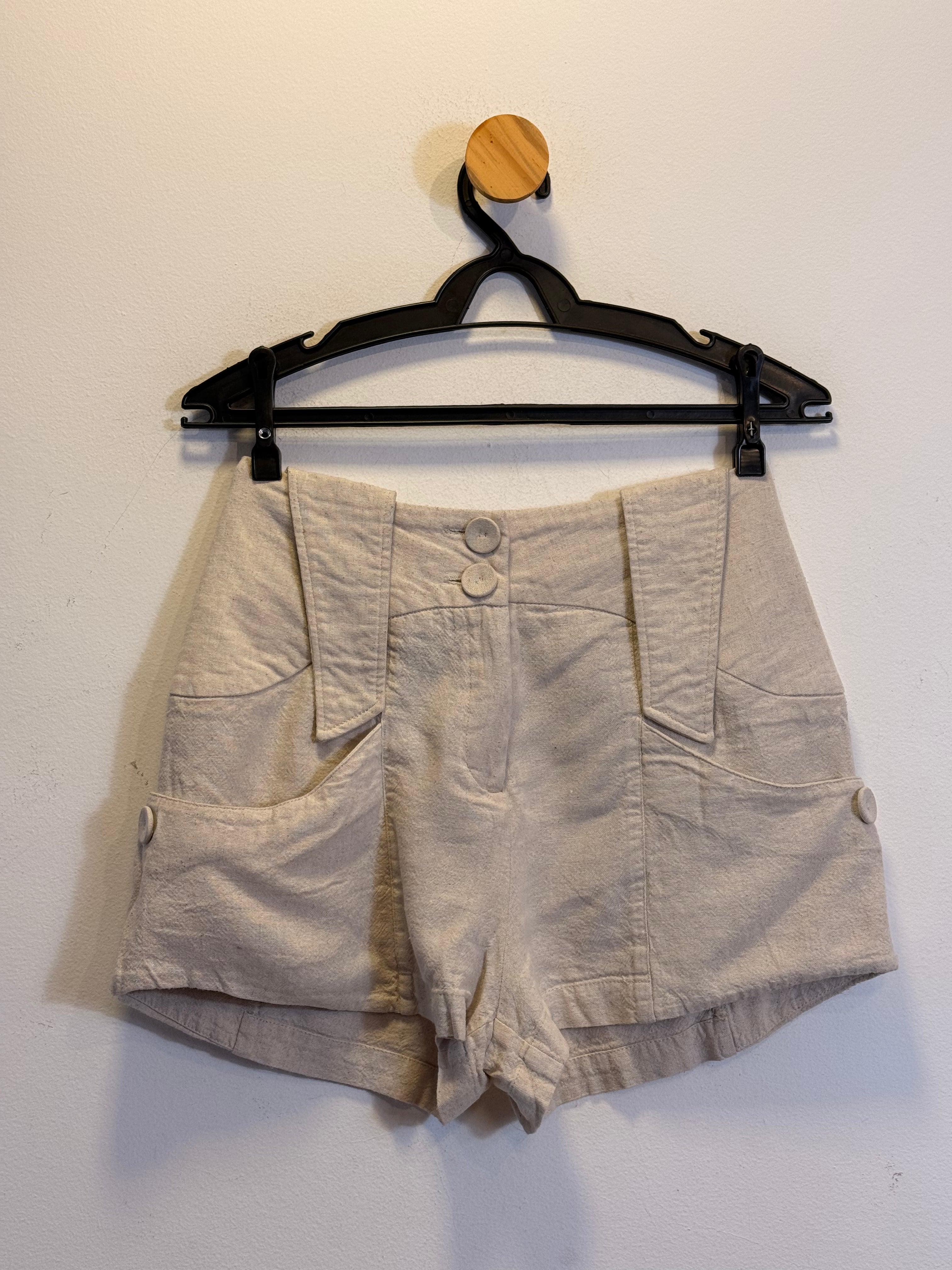 Short Cru Tissé