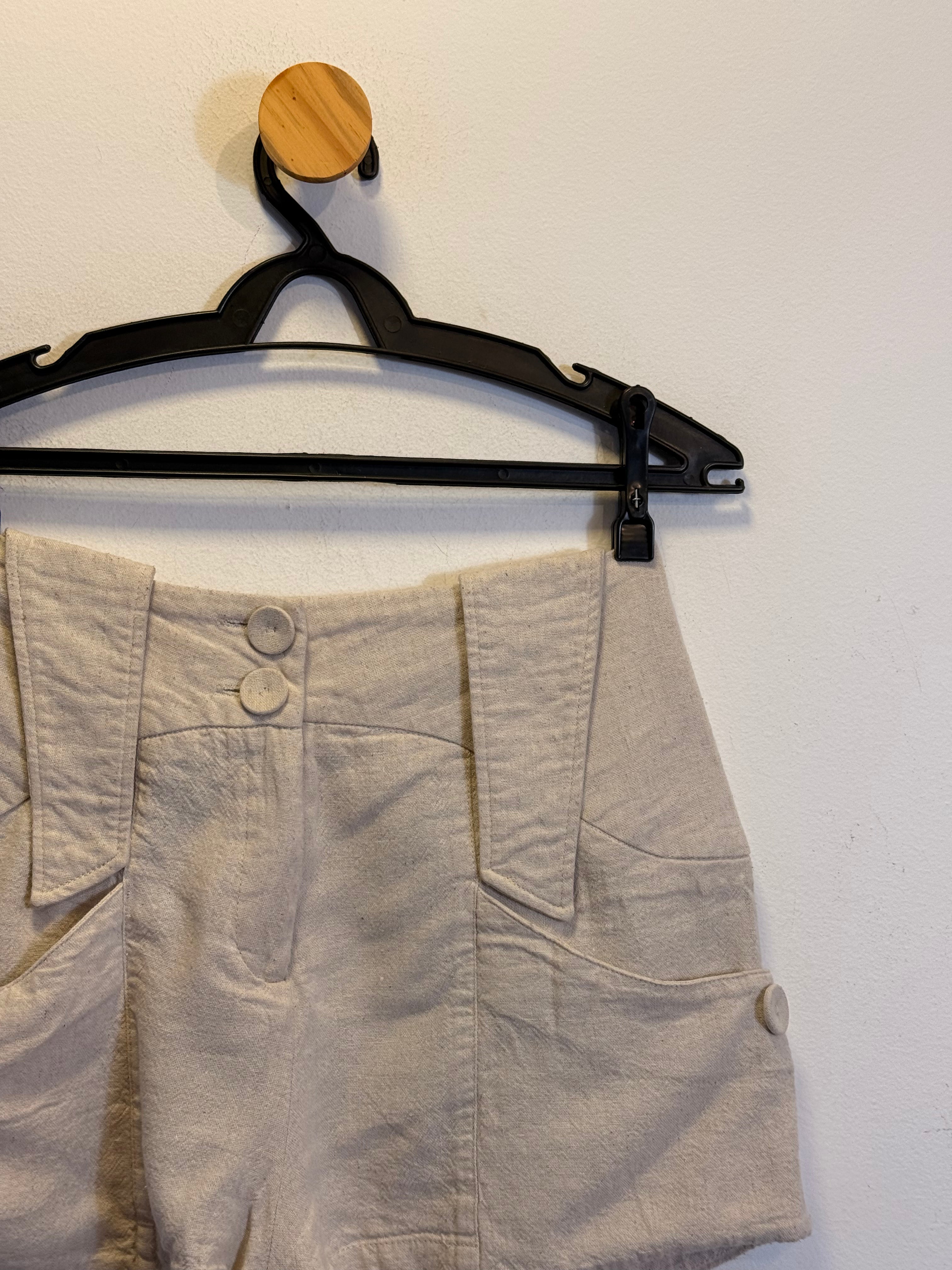 Short Cru Tissé