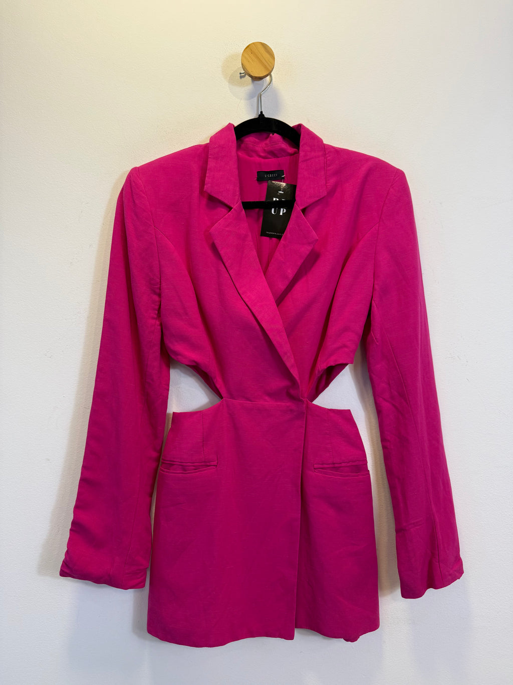 Vestido Curto Blazer Rosa L'Cecci