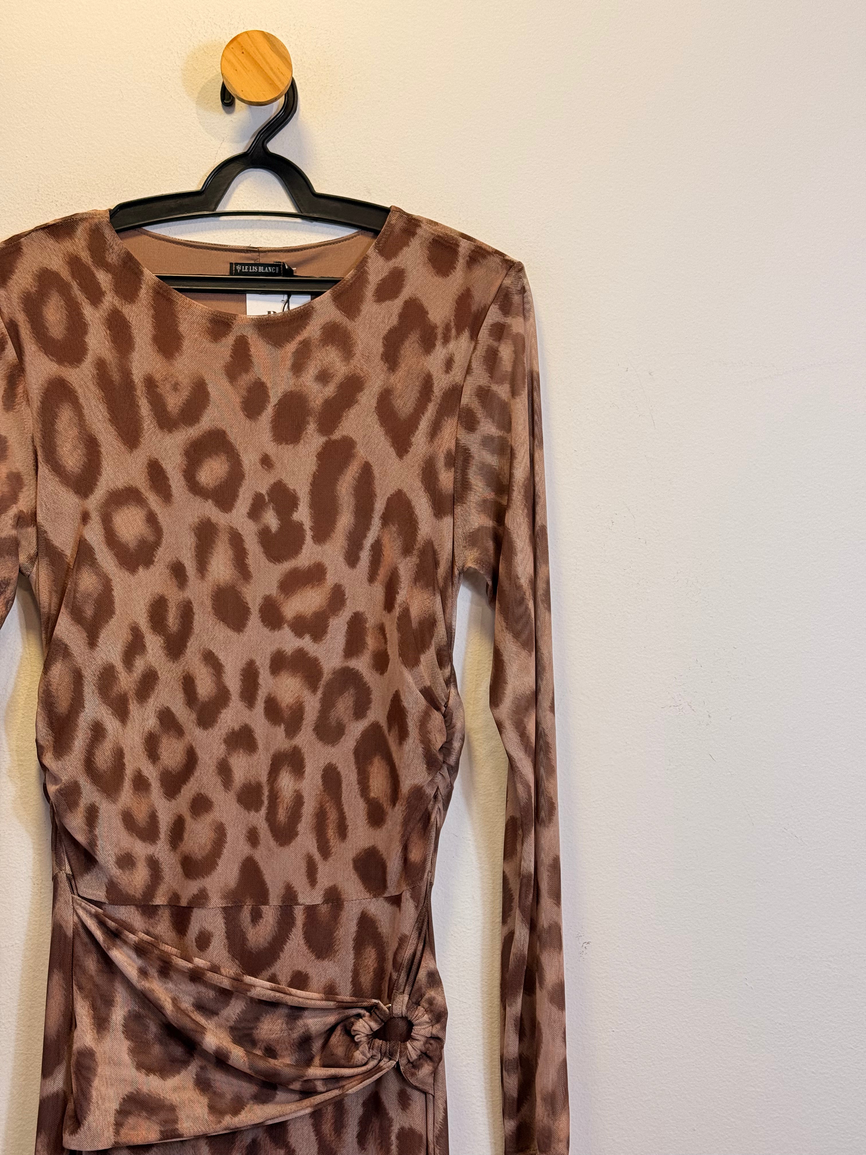 Vestido Longo Animal Print Le Lis Blanc