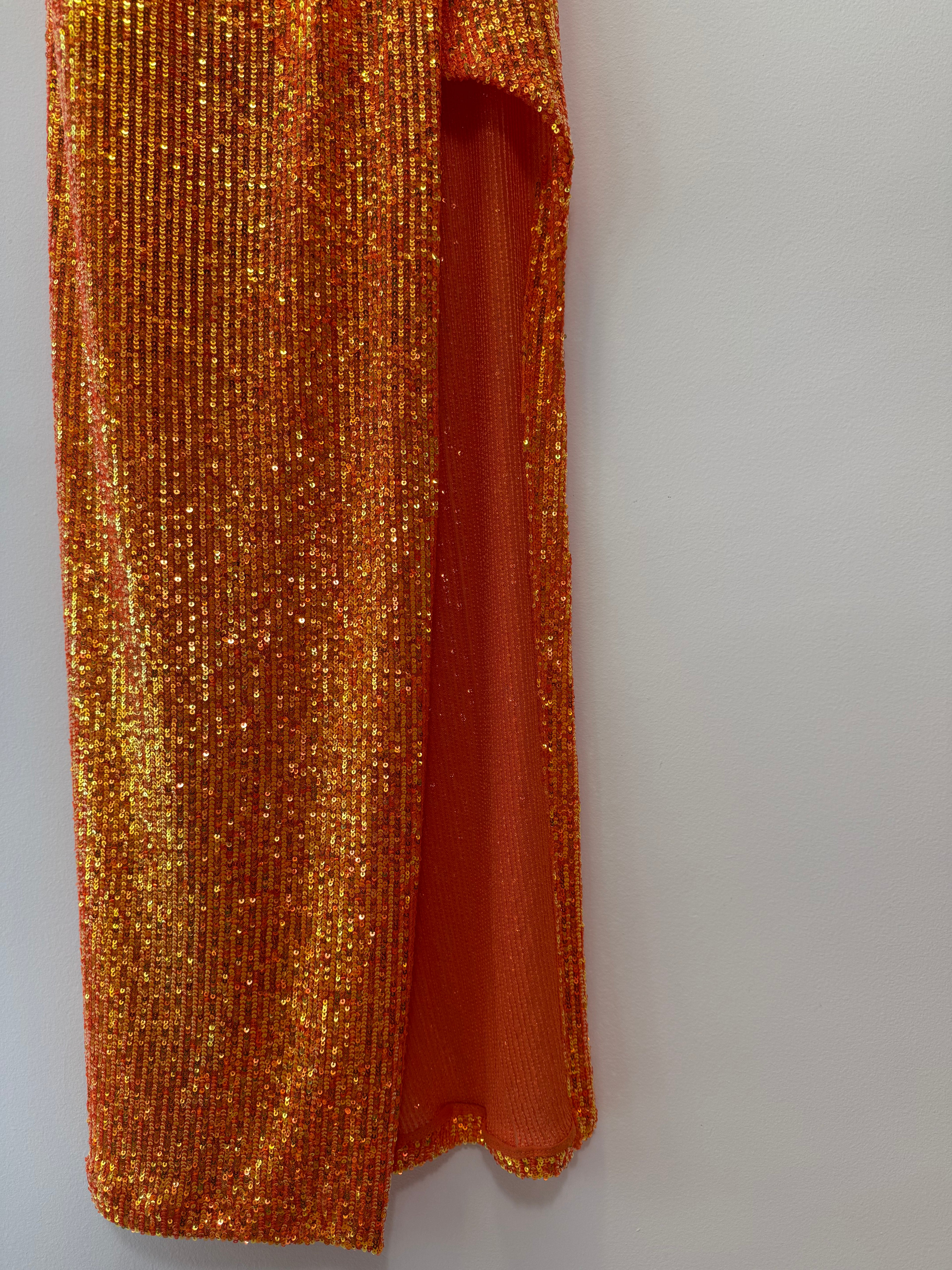Vestido de Festa em Paete Laranja
