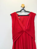 Vestido de Festa Vermelho Seda