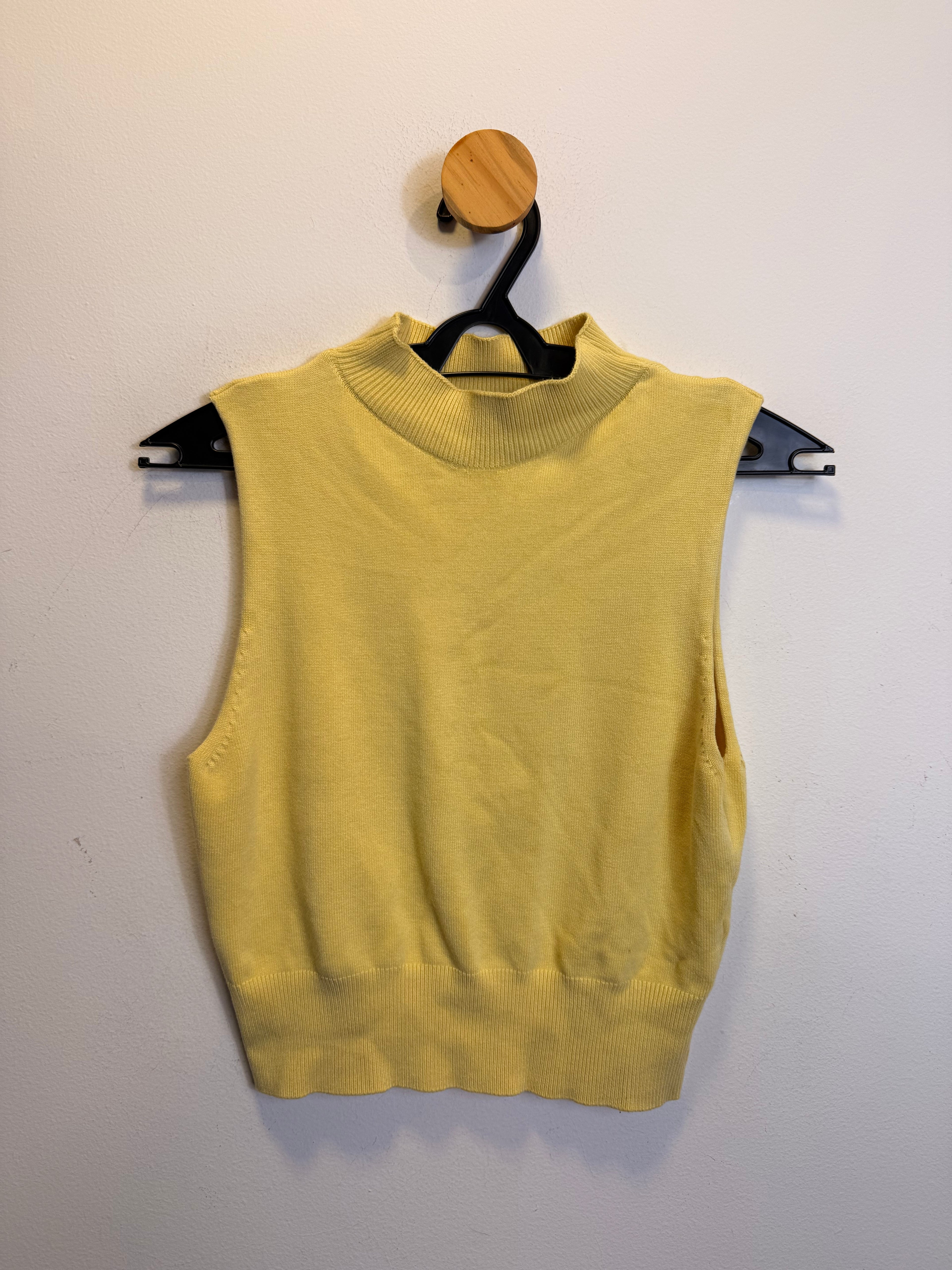 Blusa Malha Amarela Viviane Furrier