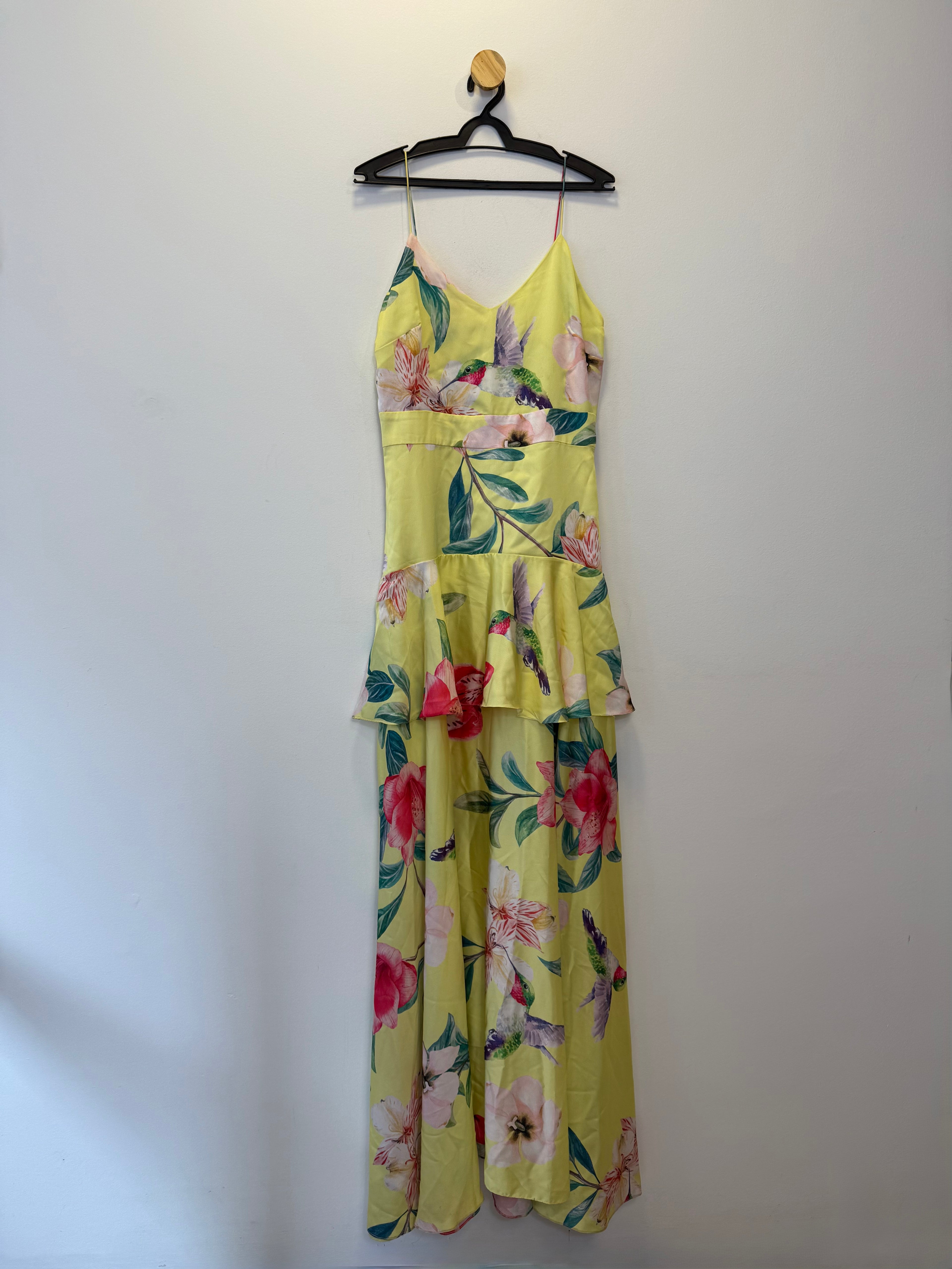 Vestido Amarelo Estampa Floral
