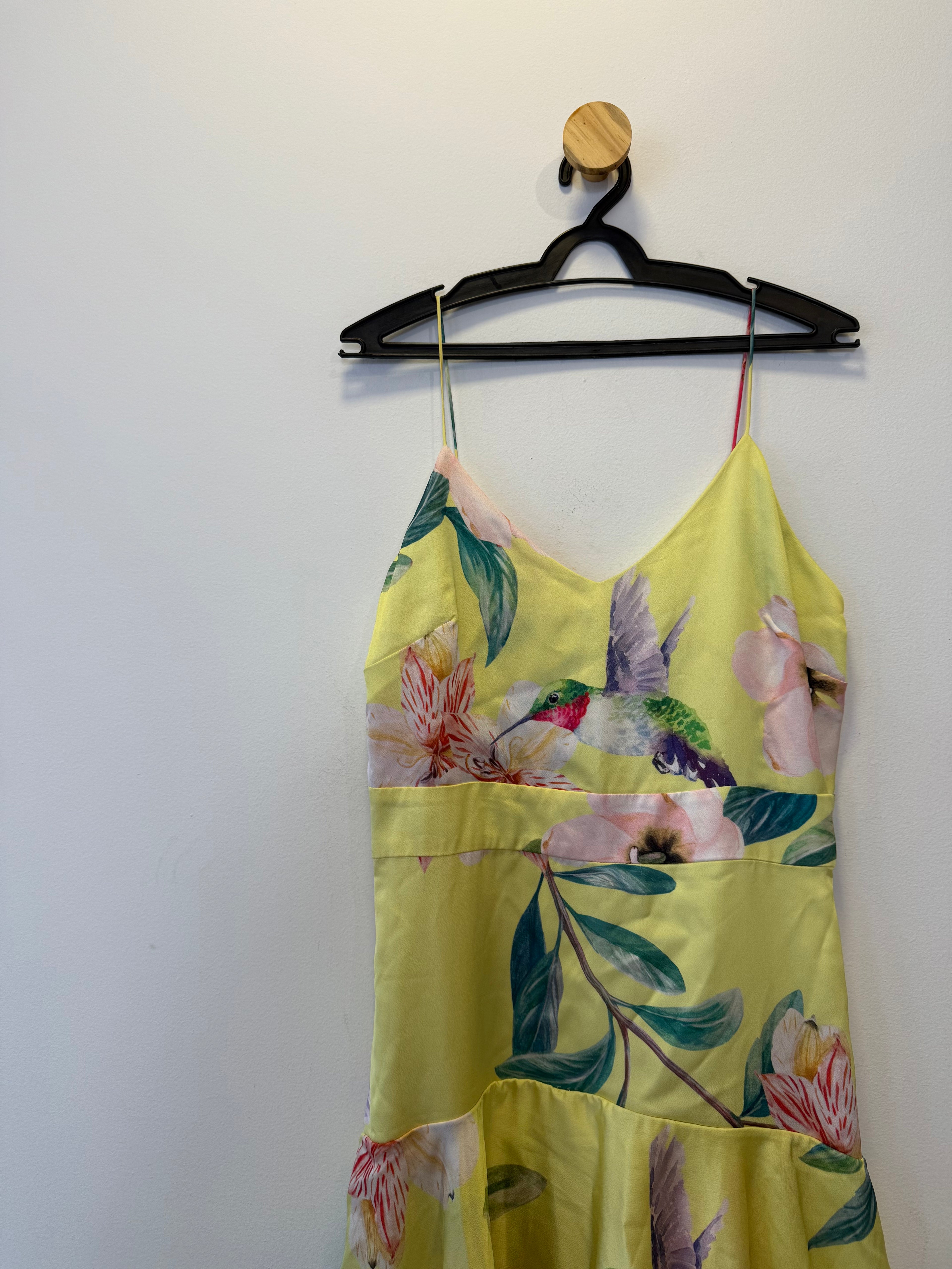 Vestido Amarelo Estampa Floral