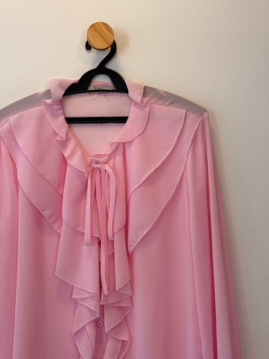 Camisa Rosa Babados
