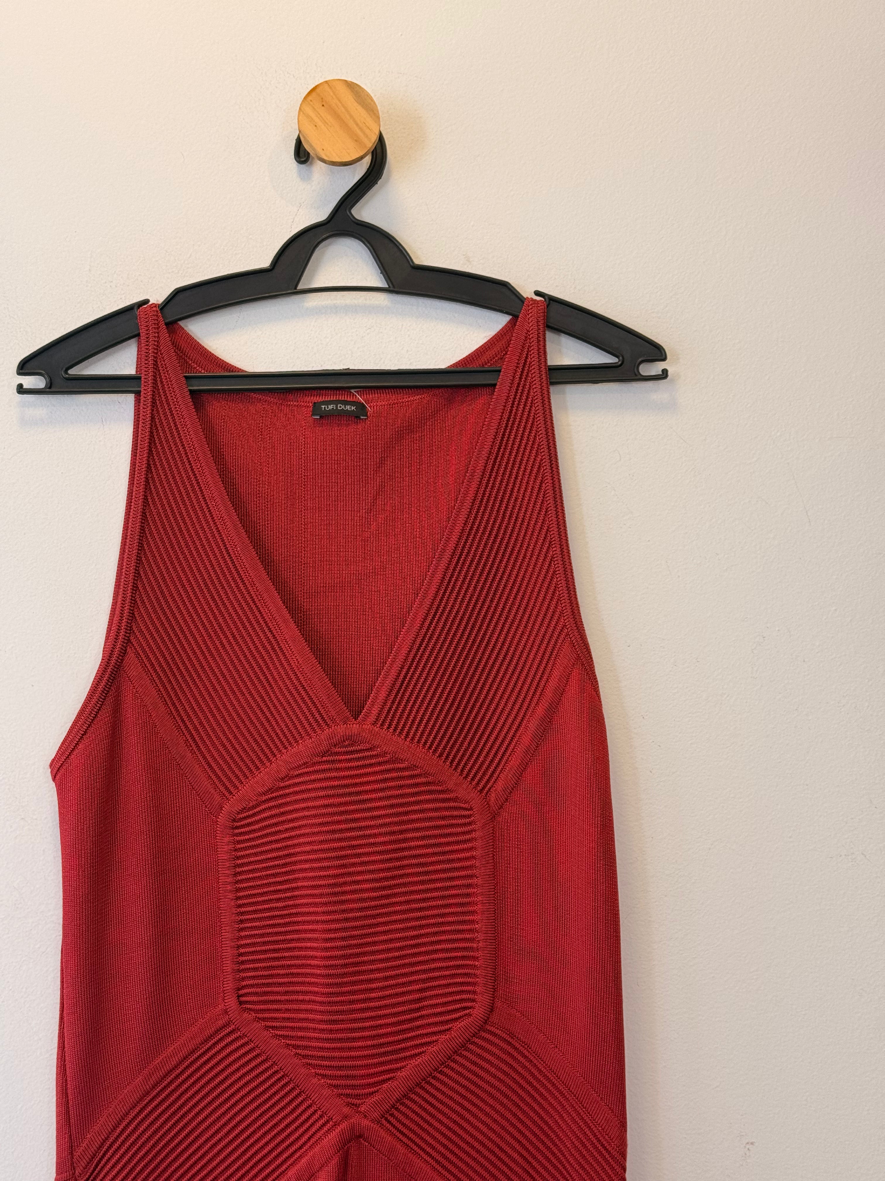 Vestido Vermelho Tufi Duek