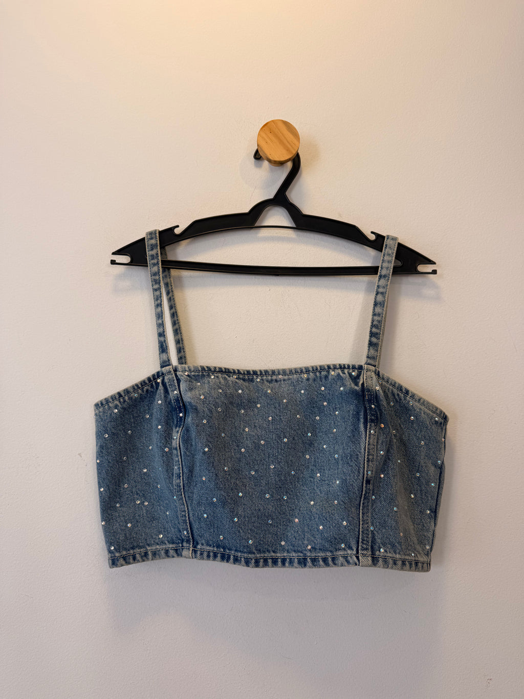 Cropped Jeans Strass Zara