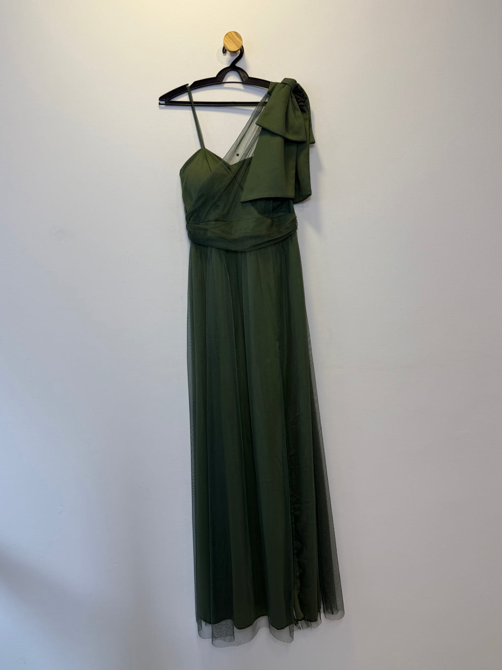 Vestido de Festa Longo Verde Oliva