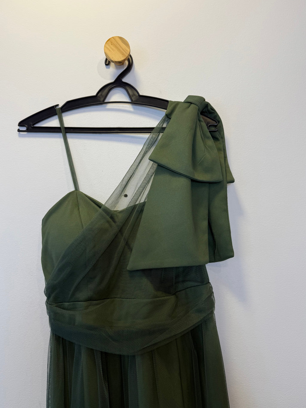 Vestido de Festa Longo Verde Oliva