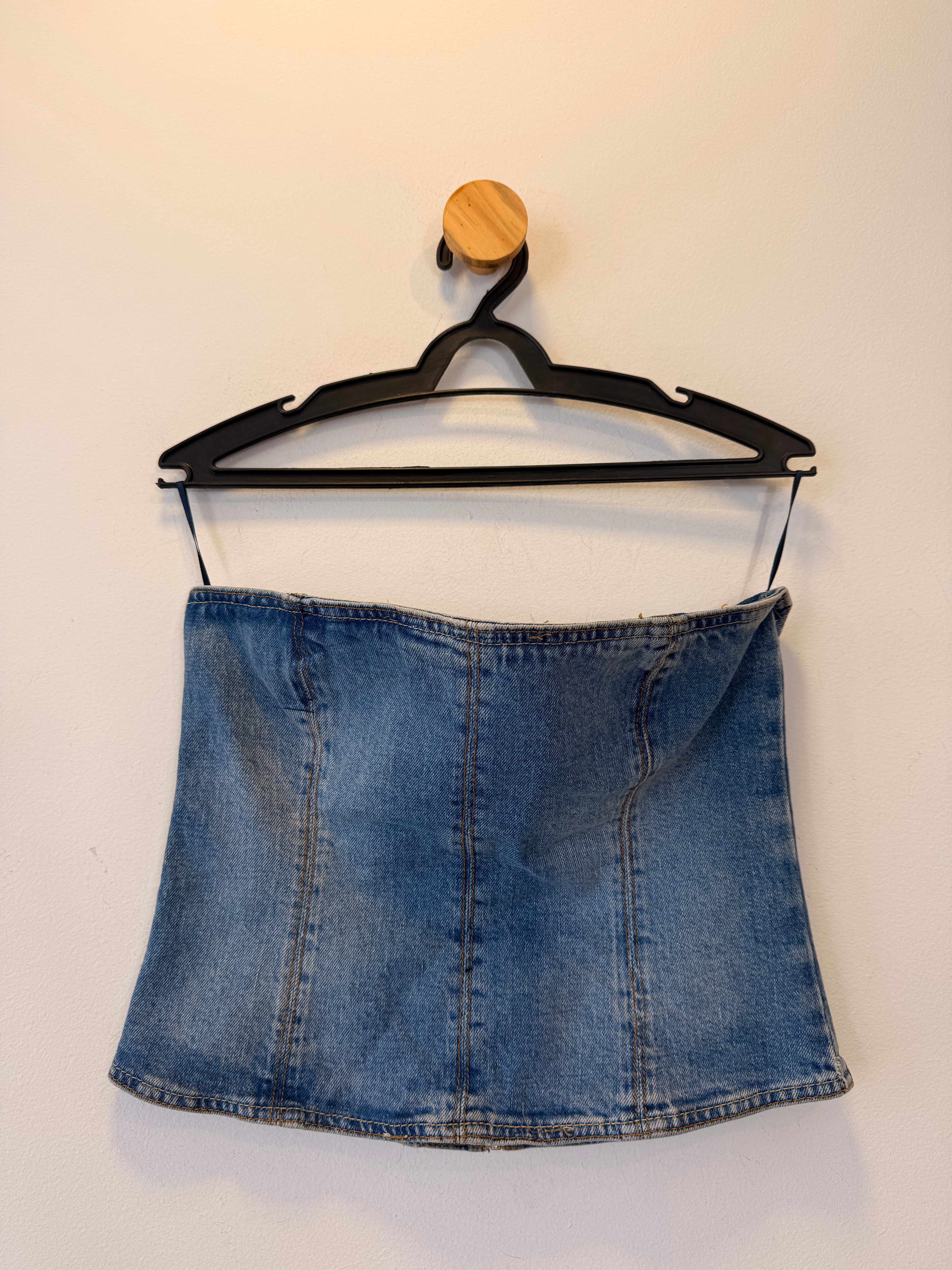 Top Faixa Jeans Zara