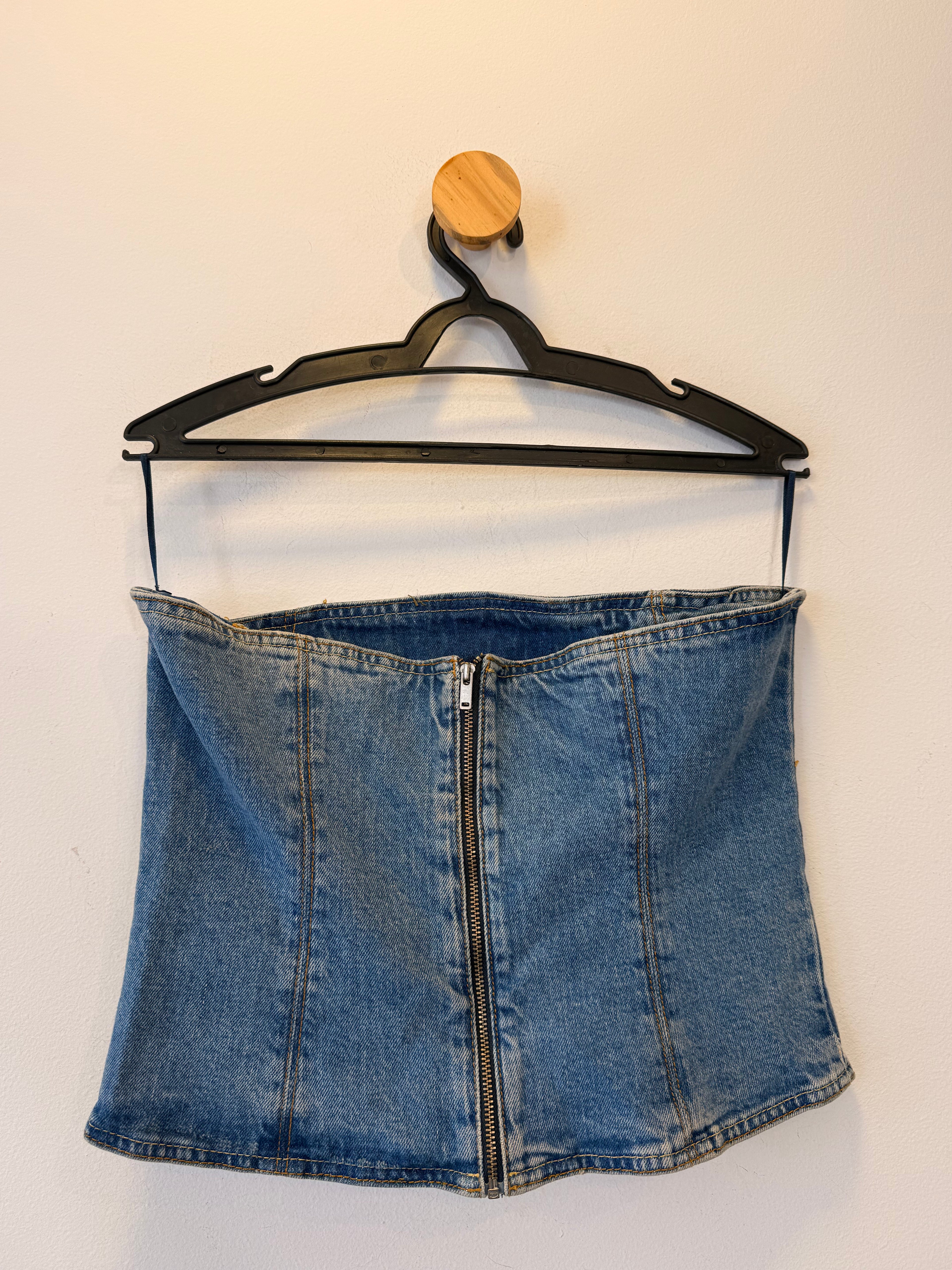 Top Faixa Jeans Zara