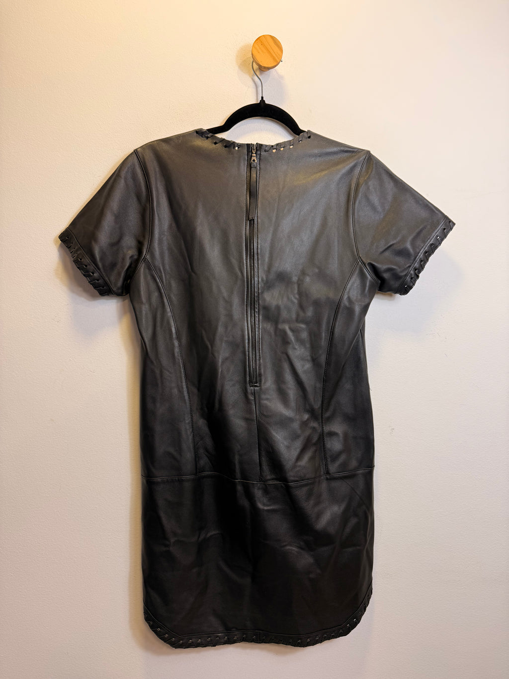 Vestido Preto Couro Black Gold