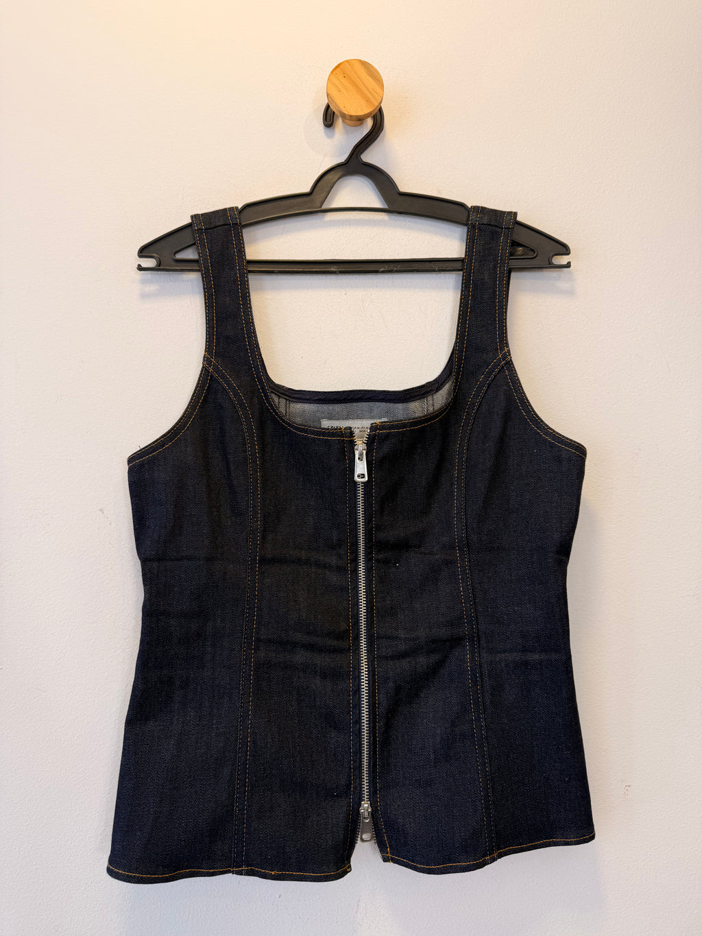Blusa com Zíper Jeans Zara