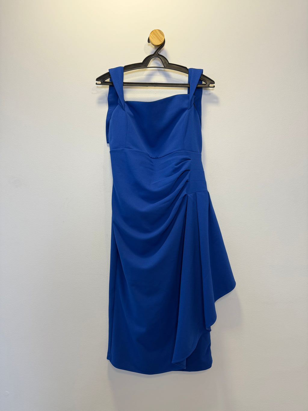 Vestido de Festa Curto Seda Azul Bic