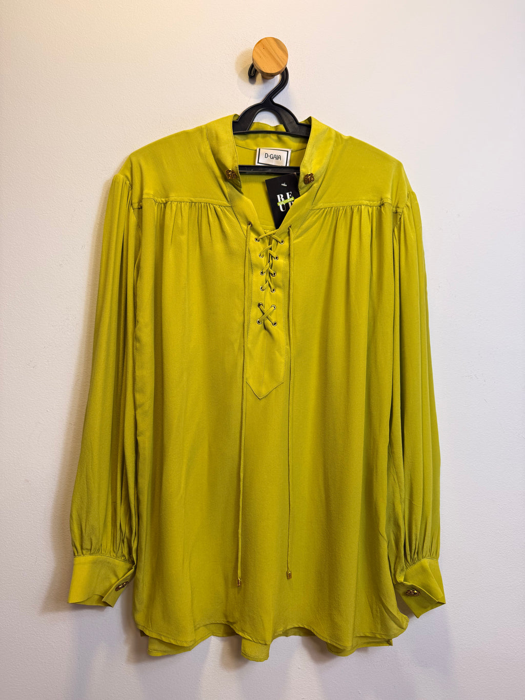 Camisa Verde Seda D-Gaia