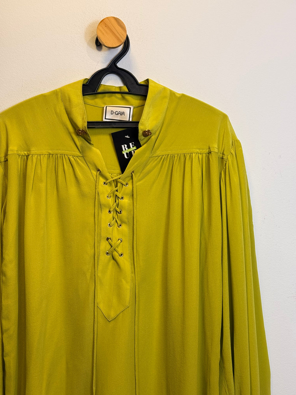 Camisa Verde Seda D-Gaia