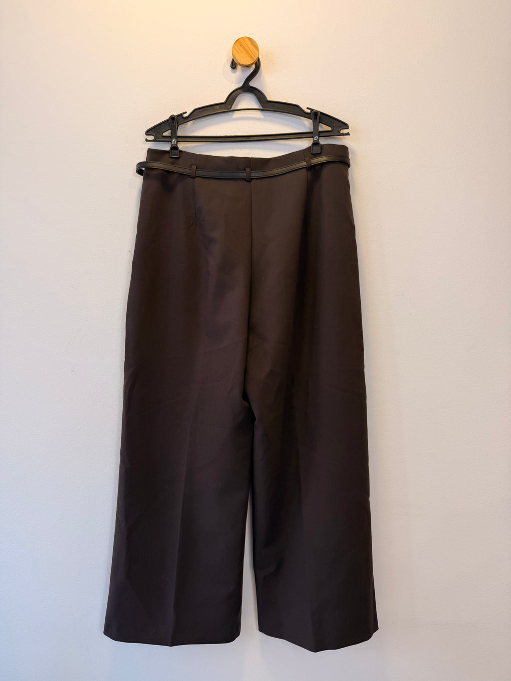 Calça Marrom com Cinto Zara