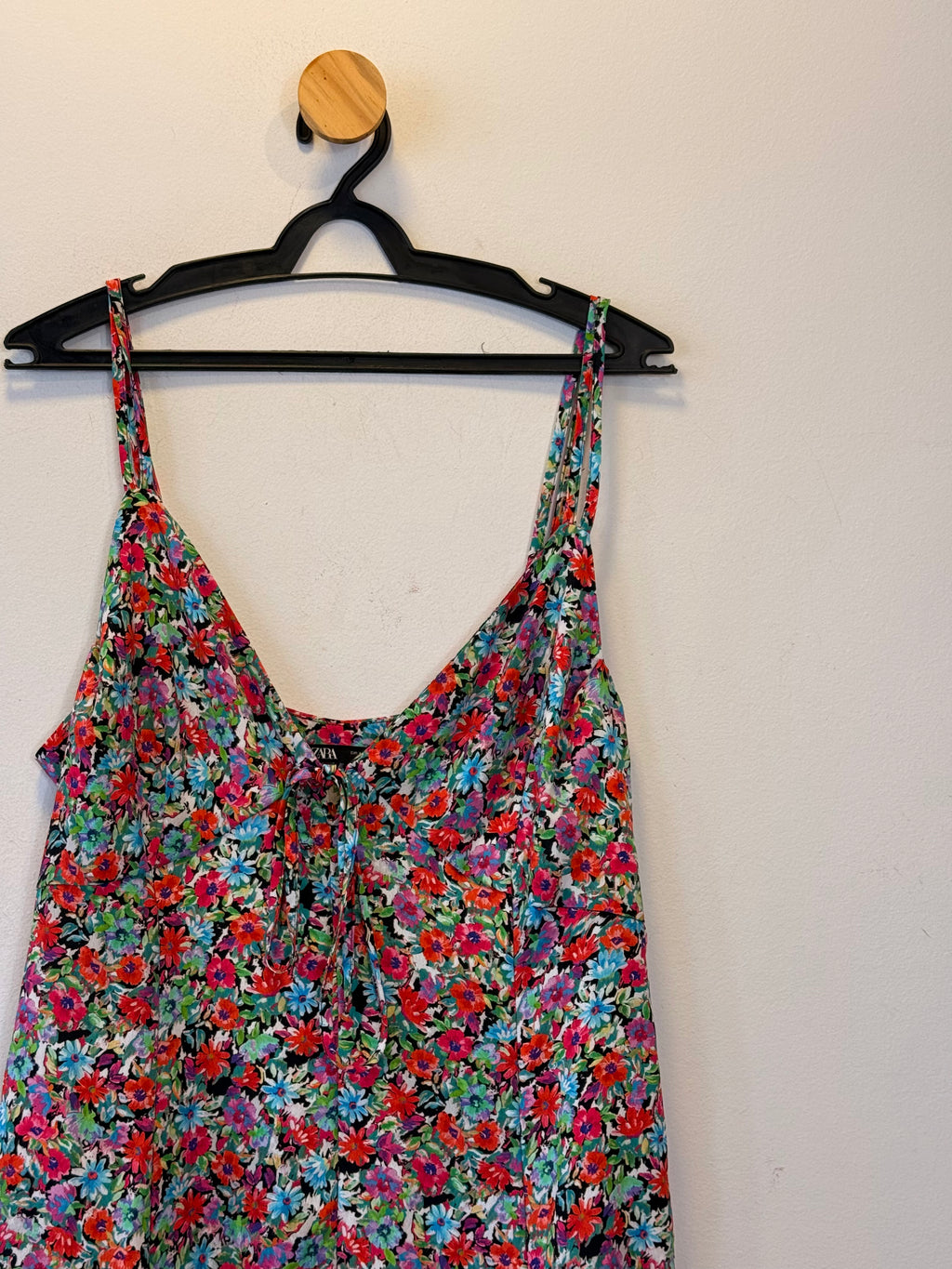 Vestido Estampa Floral Zara