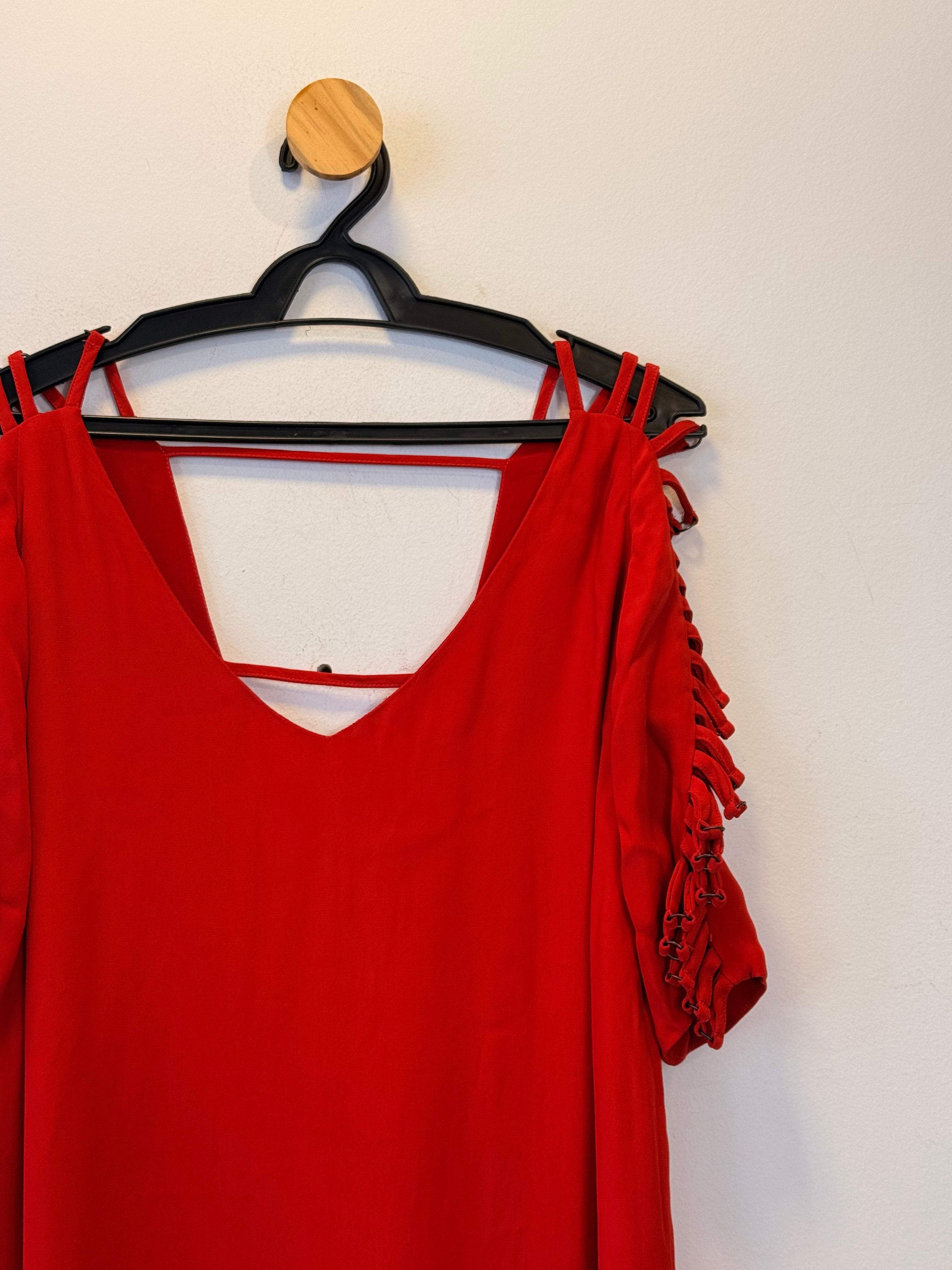 Vestido Vermelho Shoulder