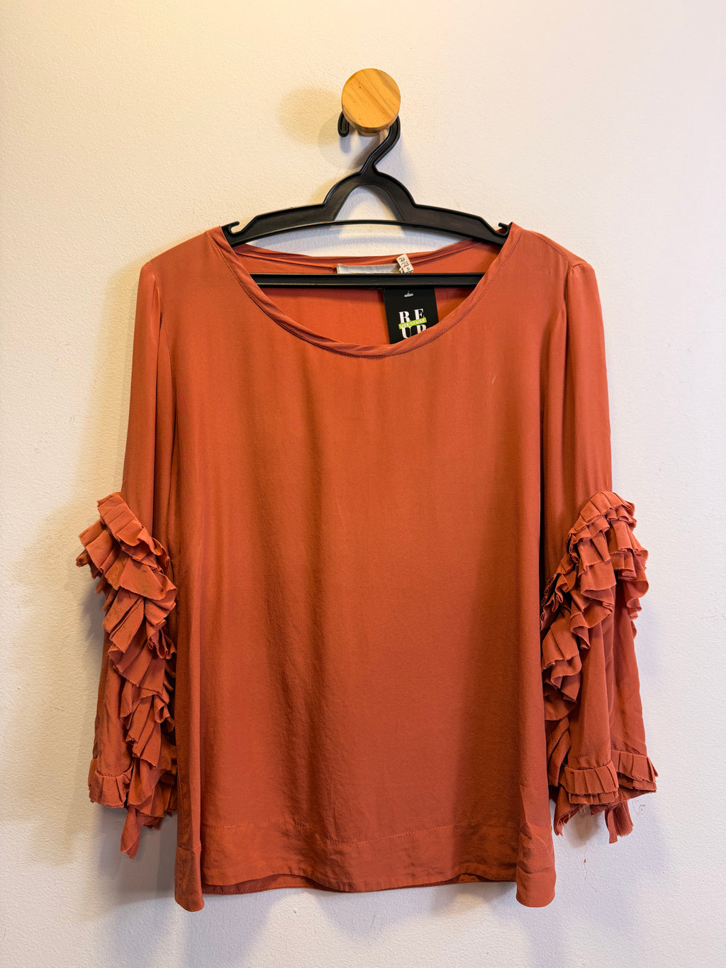 Blusa de Seda Terracota Cris Barros