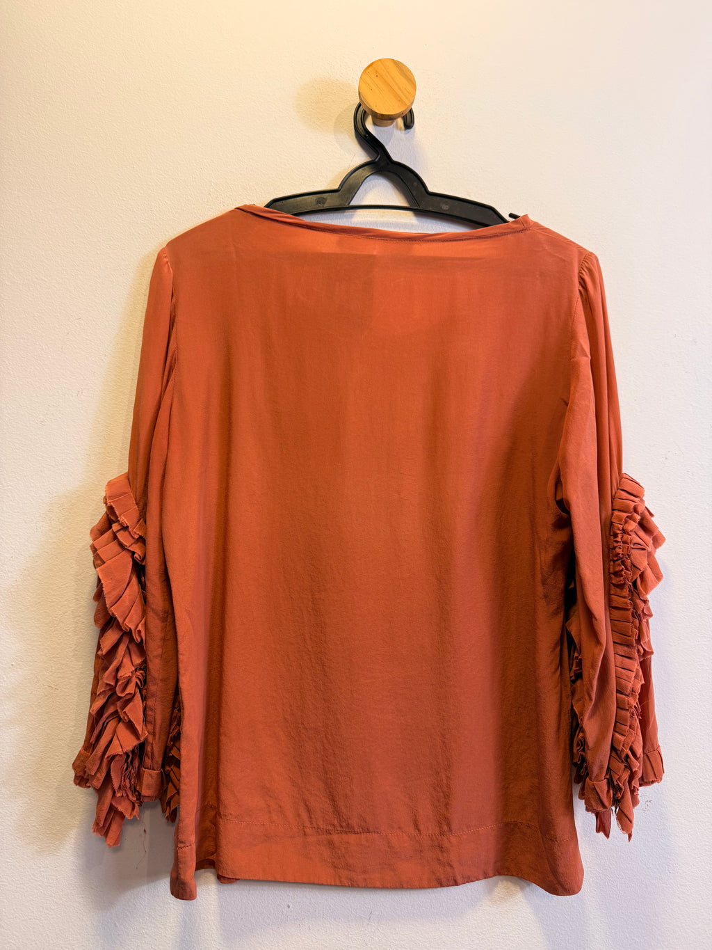 Blusa de Seda Terracota Cris Barros