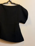Blusa Preta Assimétrica
