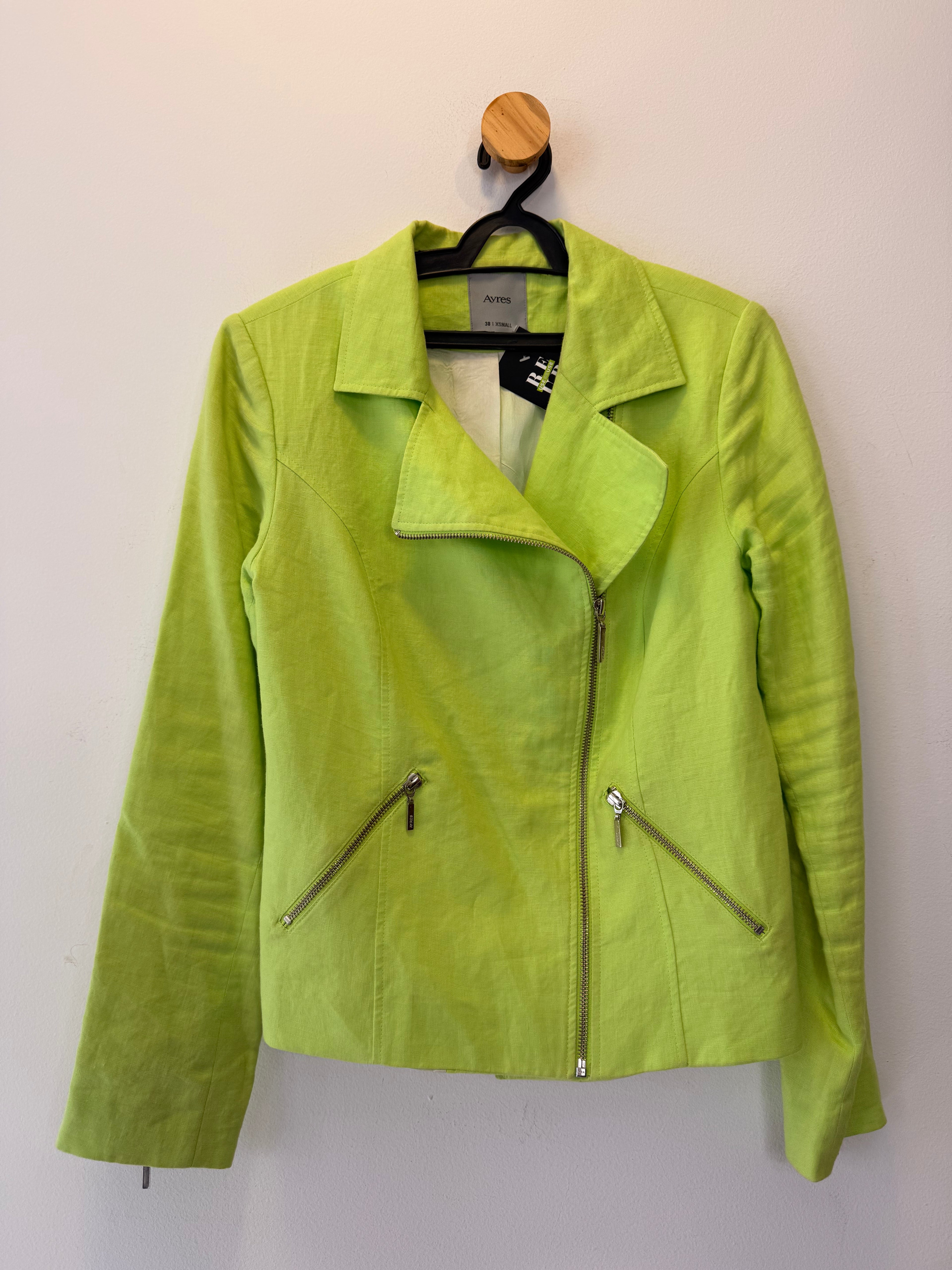 Jaqueta Verde de Linho Ayres
