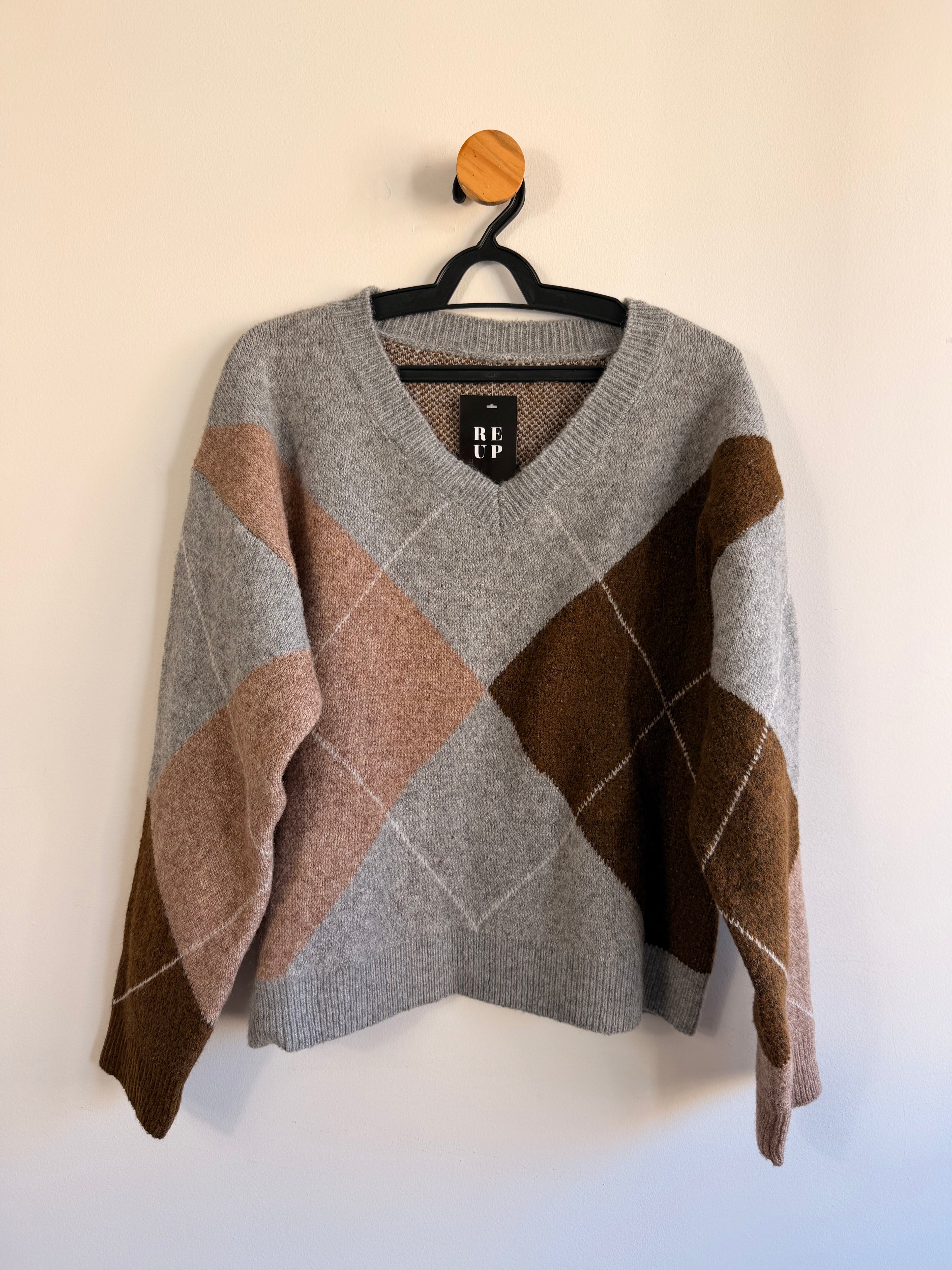 Tricot com Estampa Xadrez