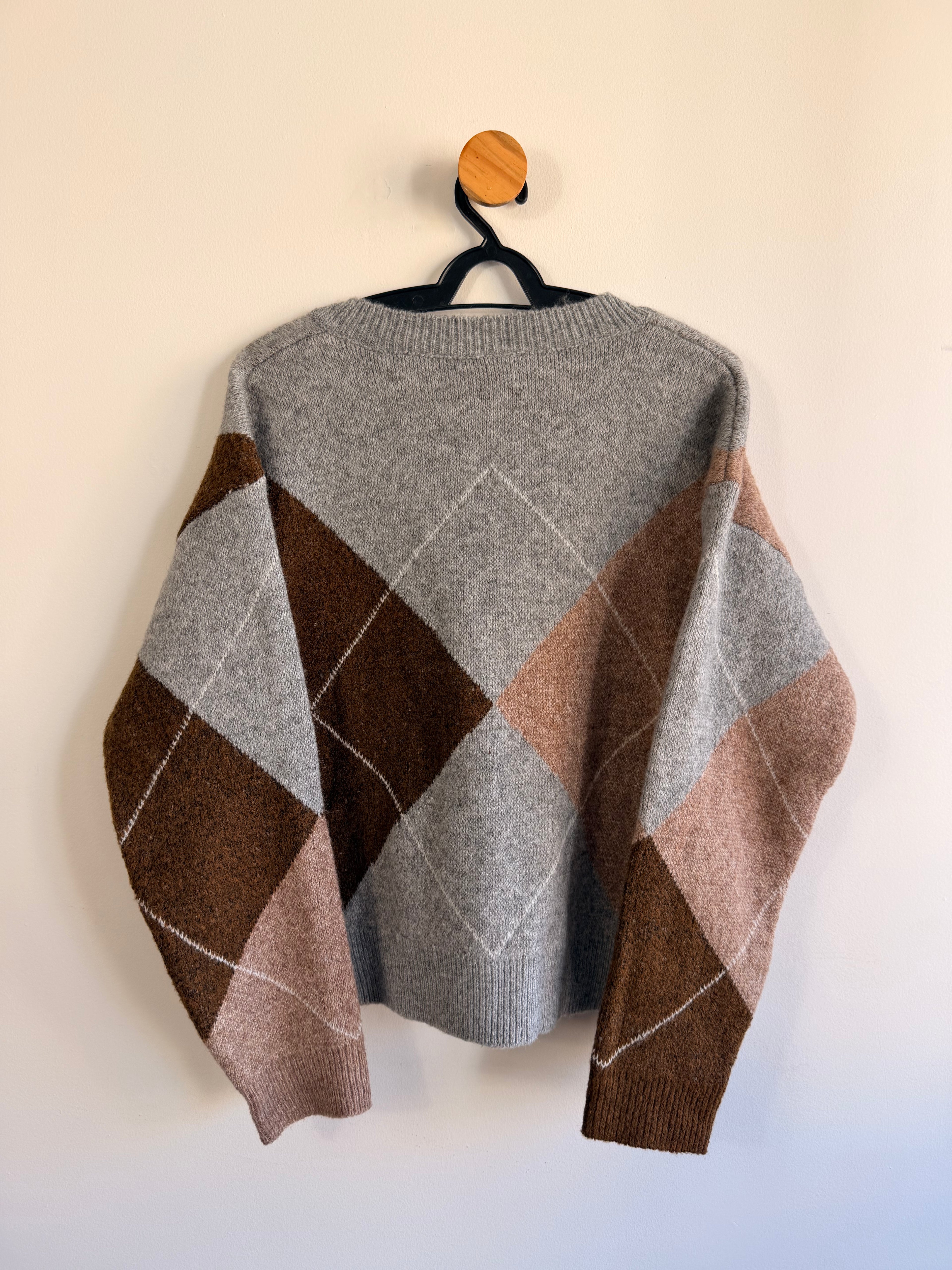 Tricot com Estampa Xadrez