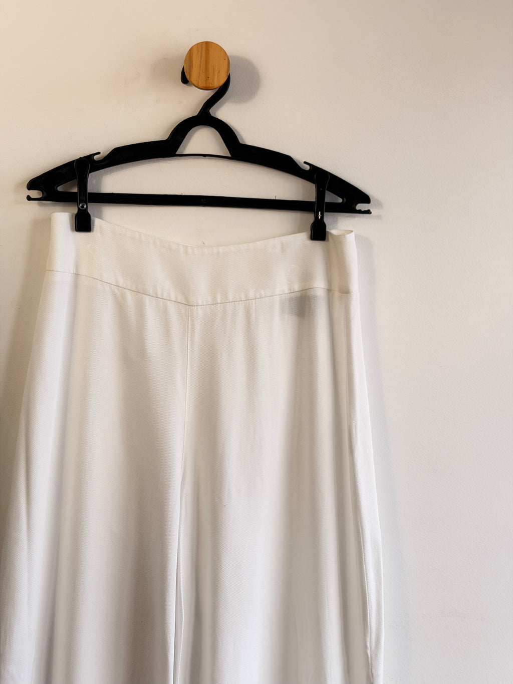 Calça Branca Borda Barroca