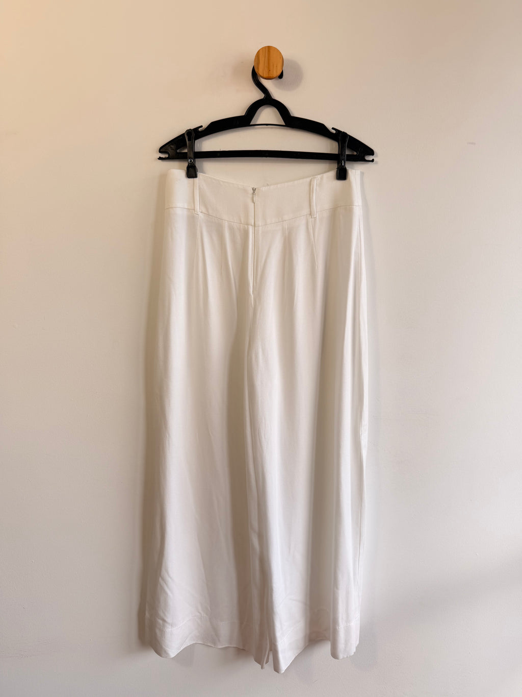Calça Branca Borda Barroca
