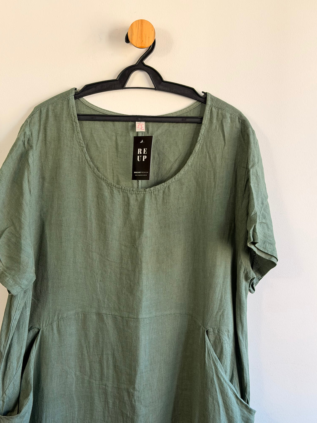 Vestido Verde Smiling Fairy 100% Linho
