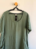 Vestido Verde Smiling Fairy 100% Linho