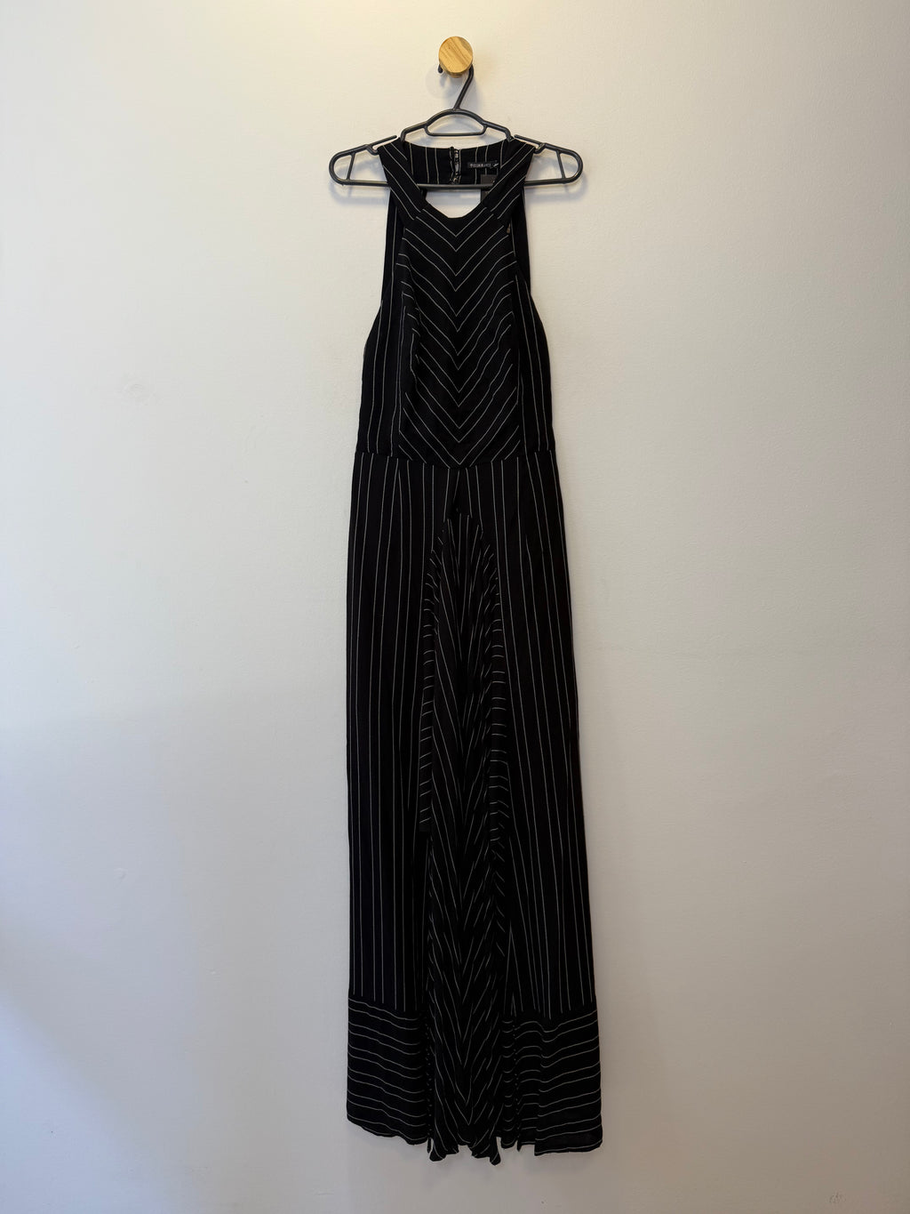 Vestido Longo Risca de Giz