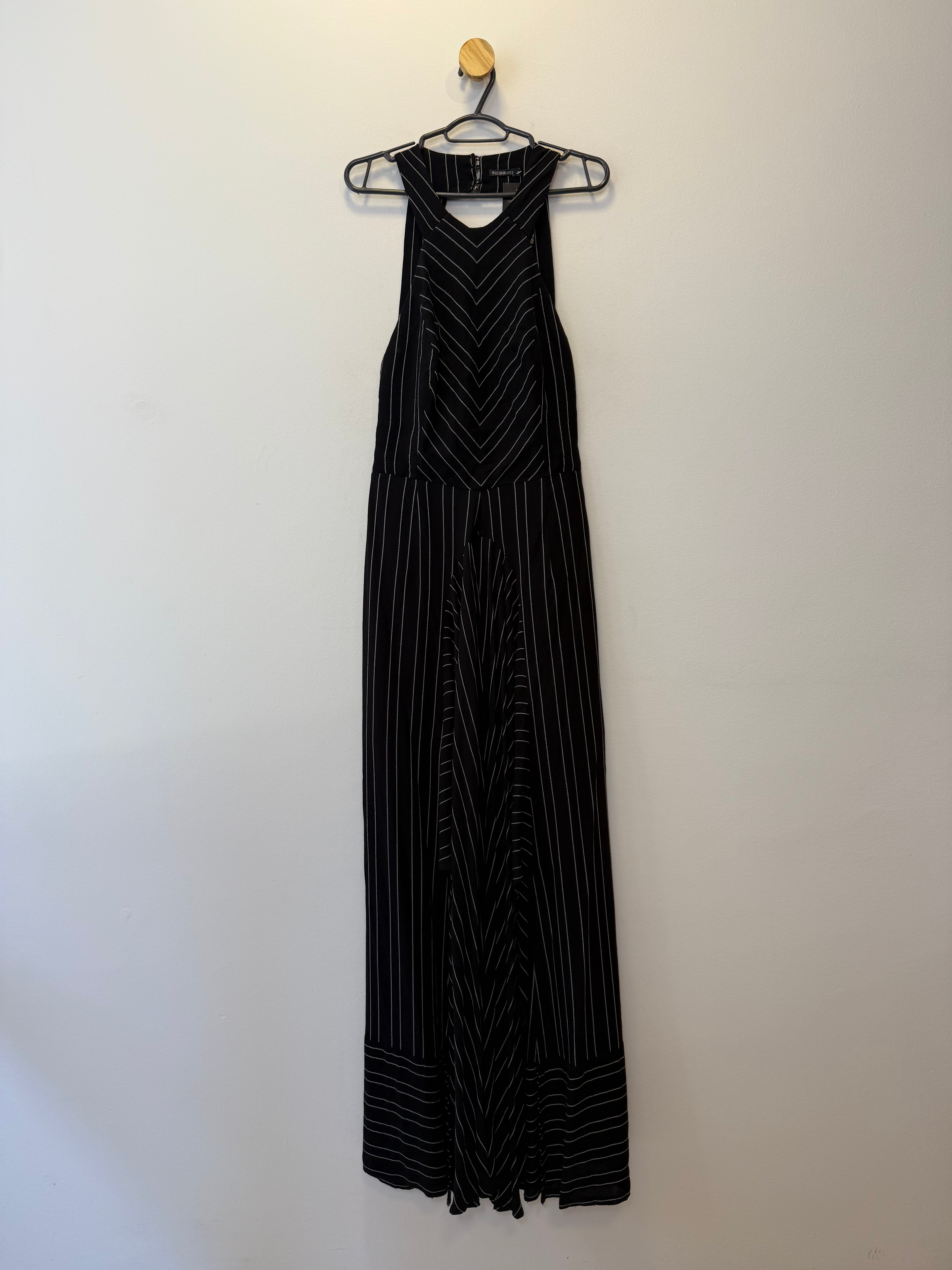 Vestido Longo Risca de Giz