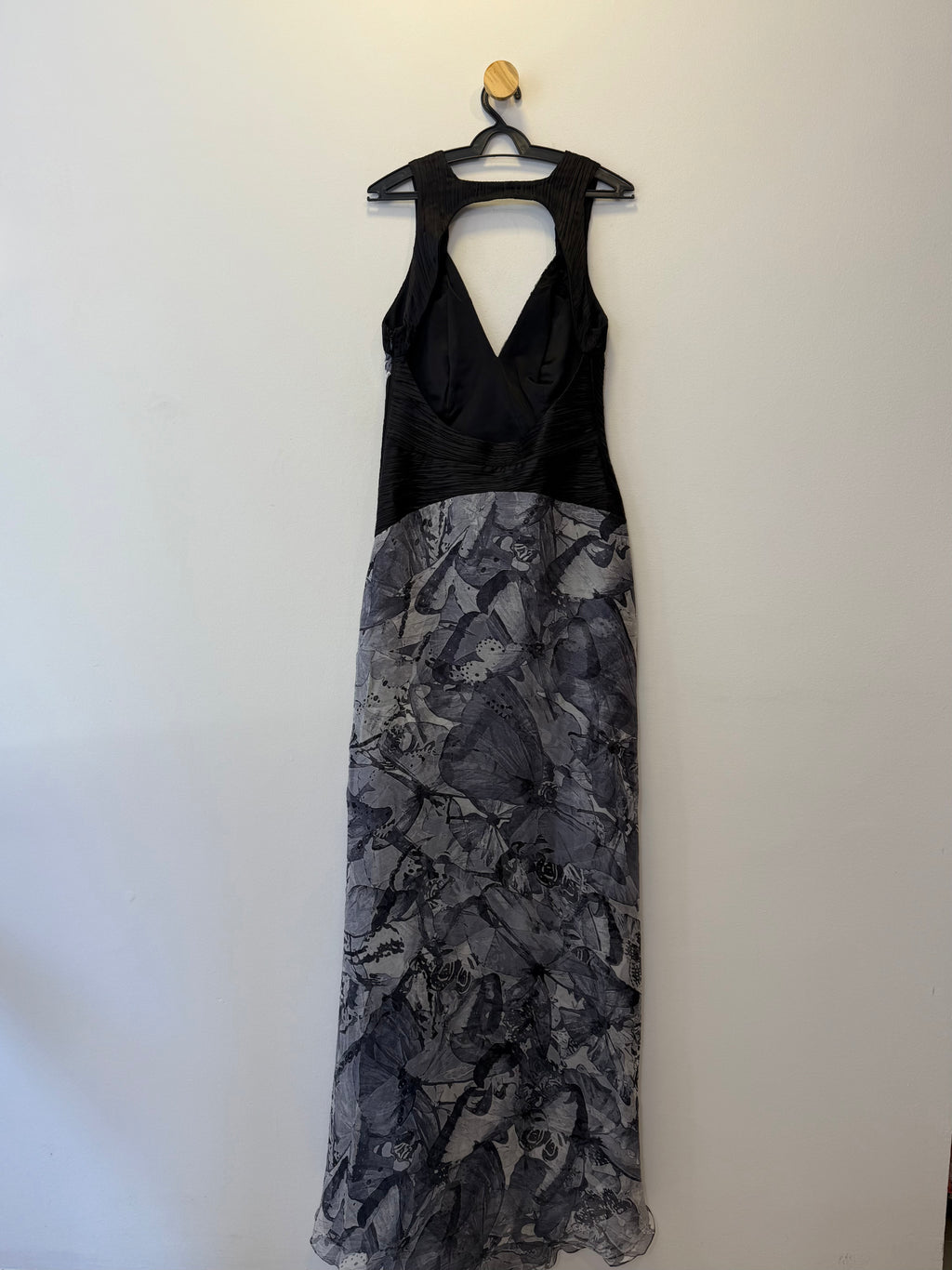 Vestido Longo de Festa Preto e Branco