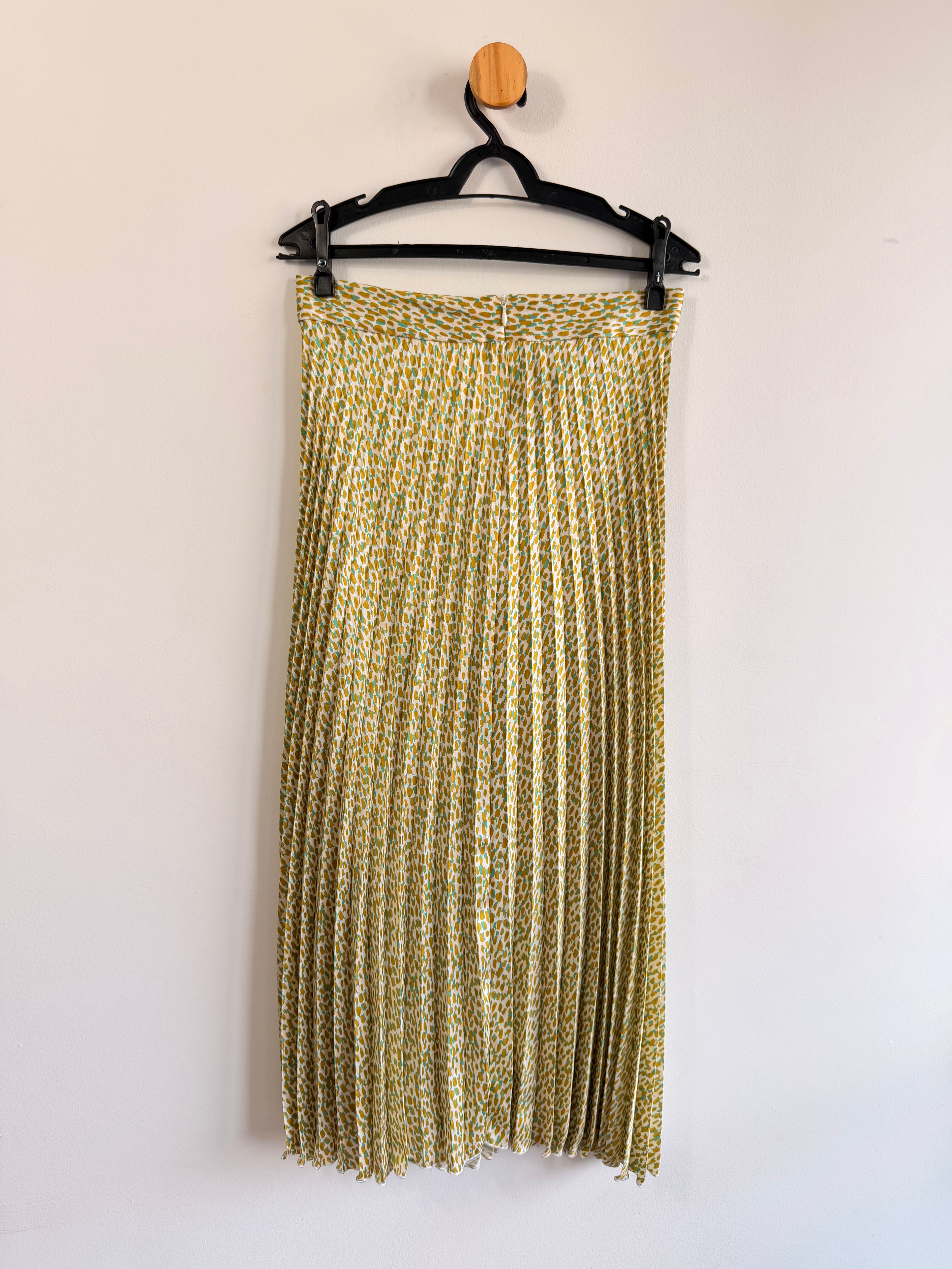 Saia Midi Plissada Zara