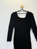 Vestido de Festa Preto Tubinho Midi