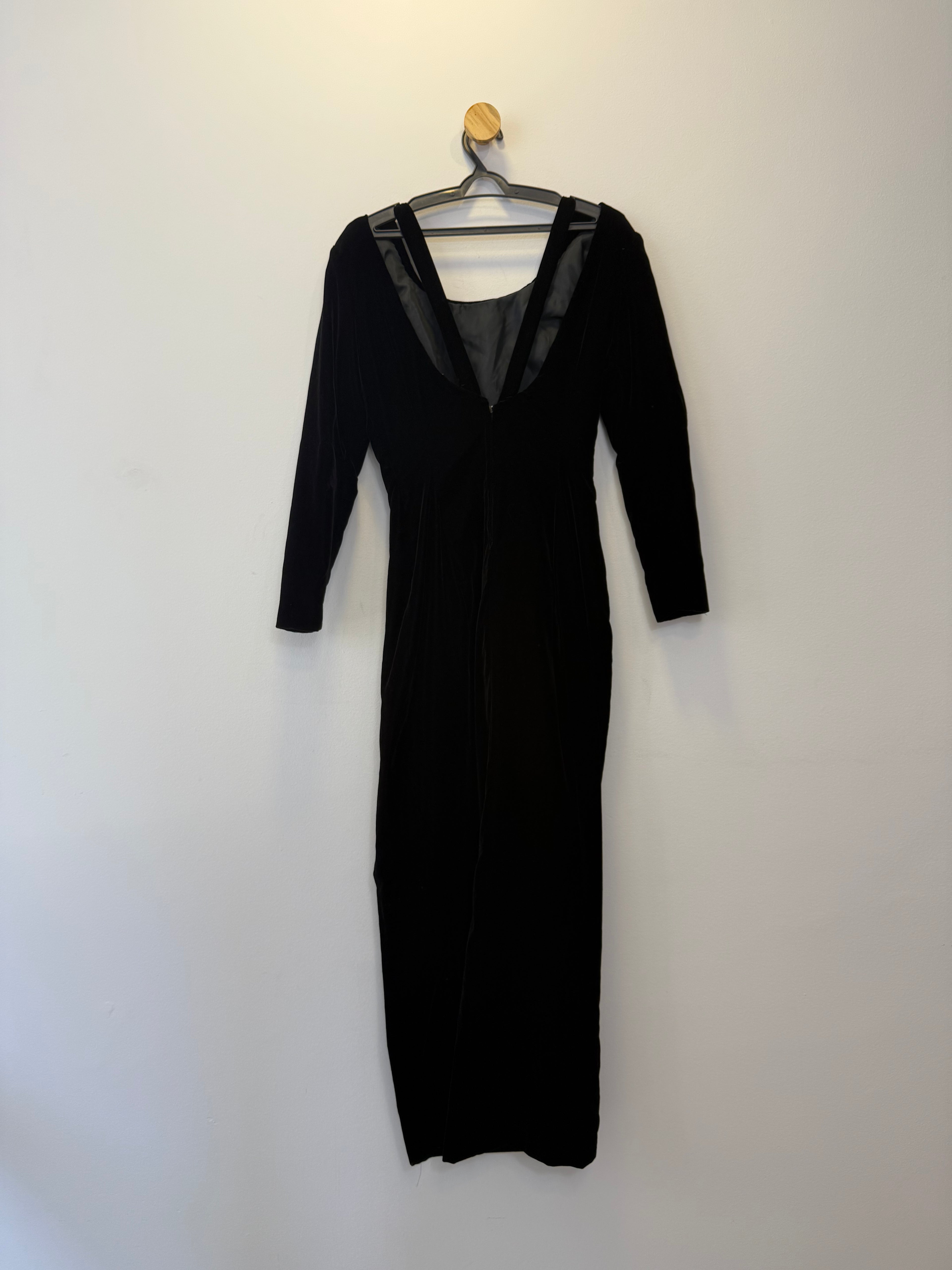 Vestido de Festa Preto Tubinho Midi