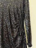 Vestido de Festa Curto Preto em Paete