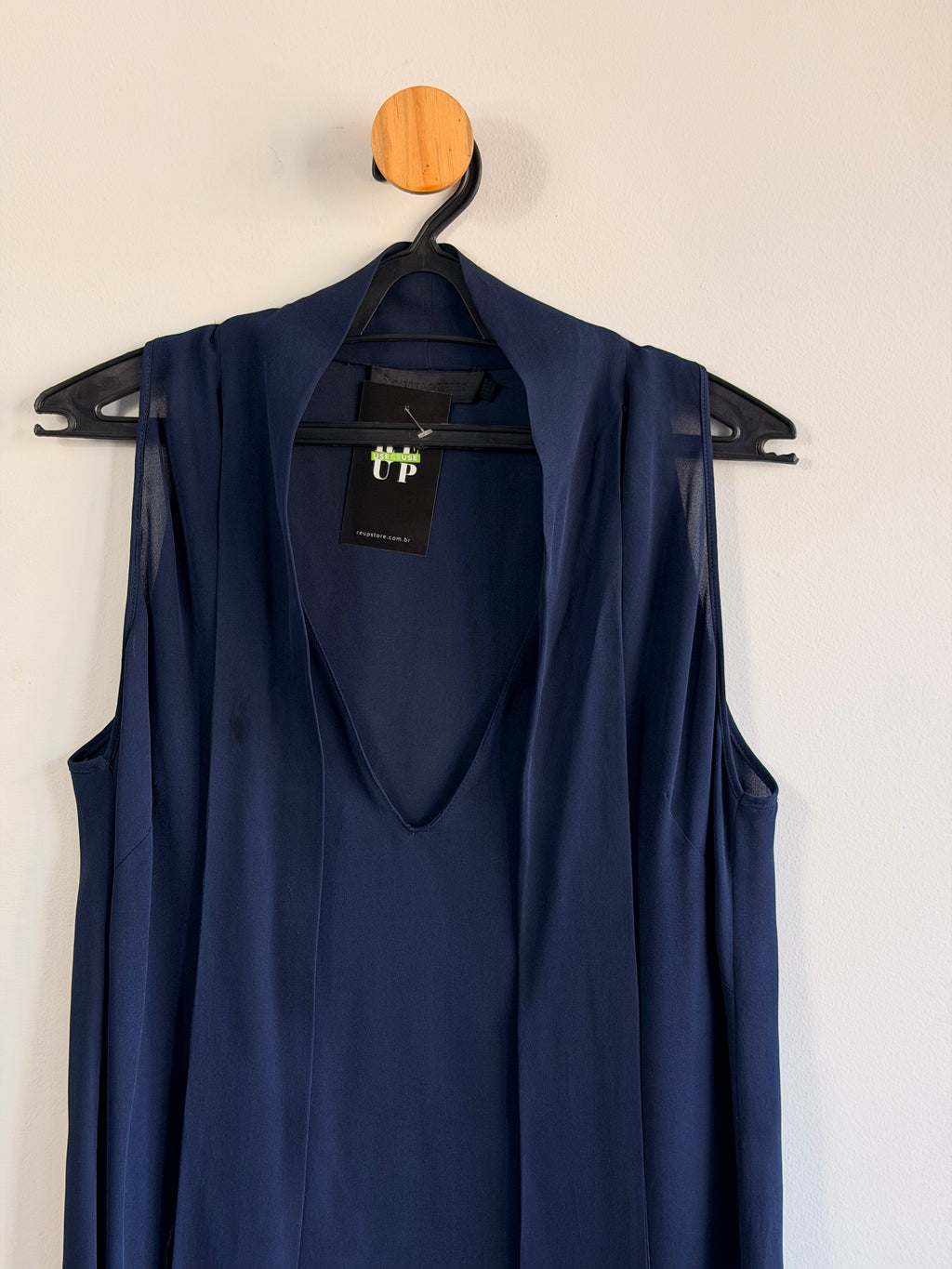 Blusa Azul Marinho Giuliana Romanno