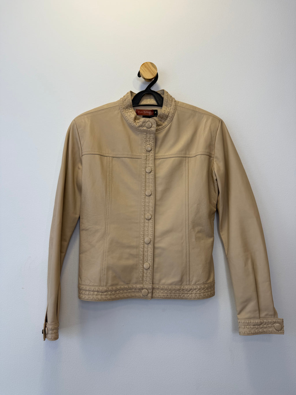 Jaqueta de Couro Off White