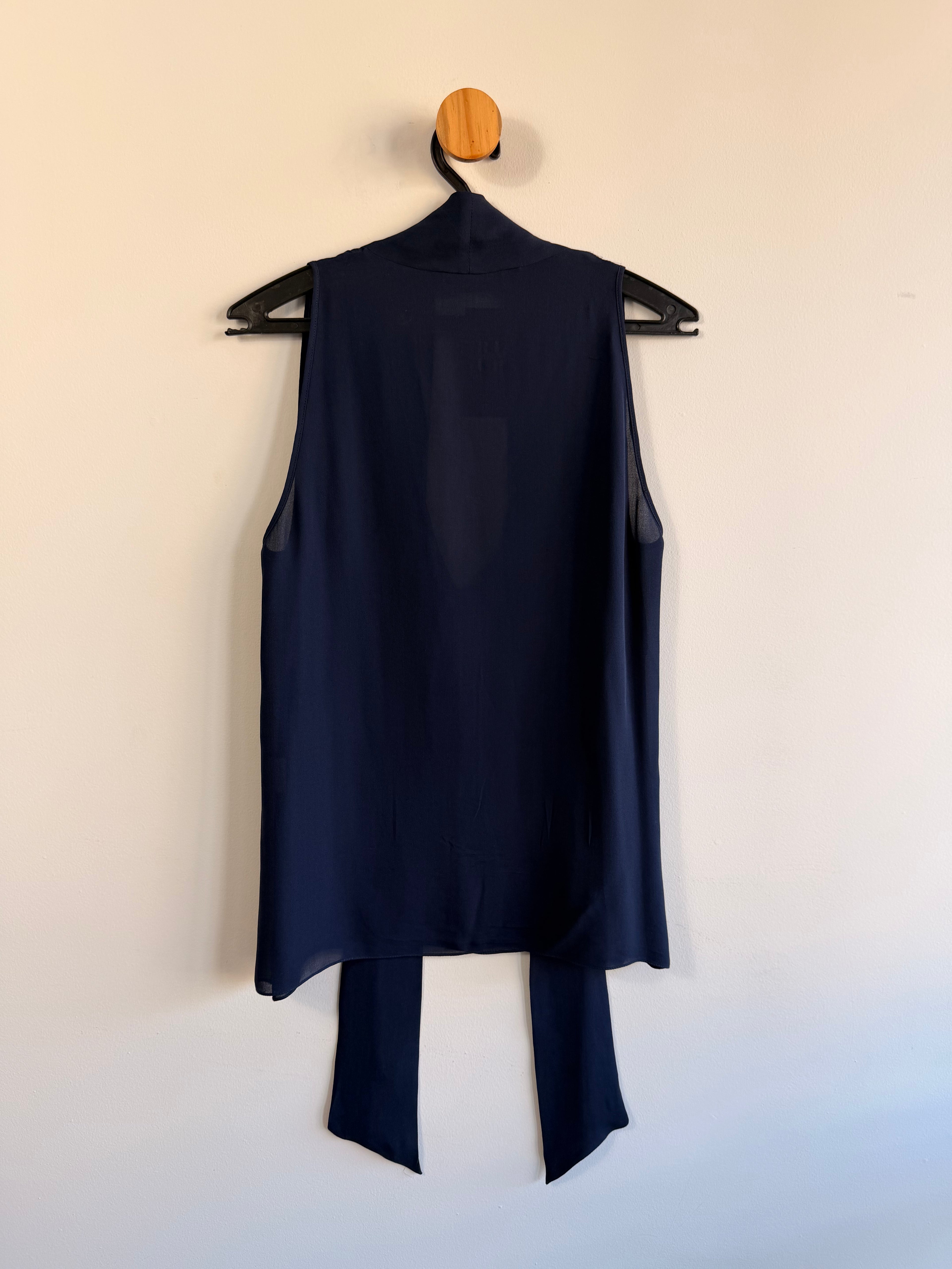 Blusa Azul Marinho Giuliana Romanno