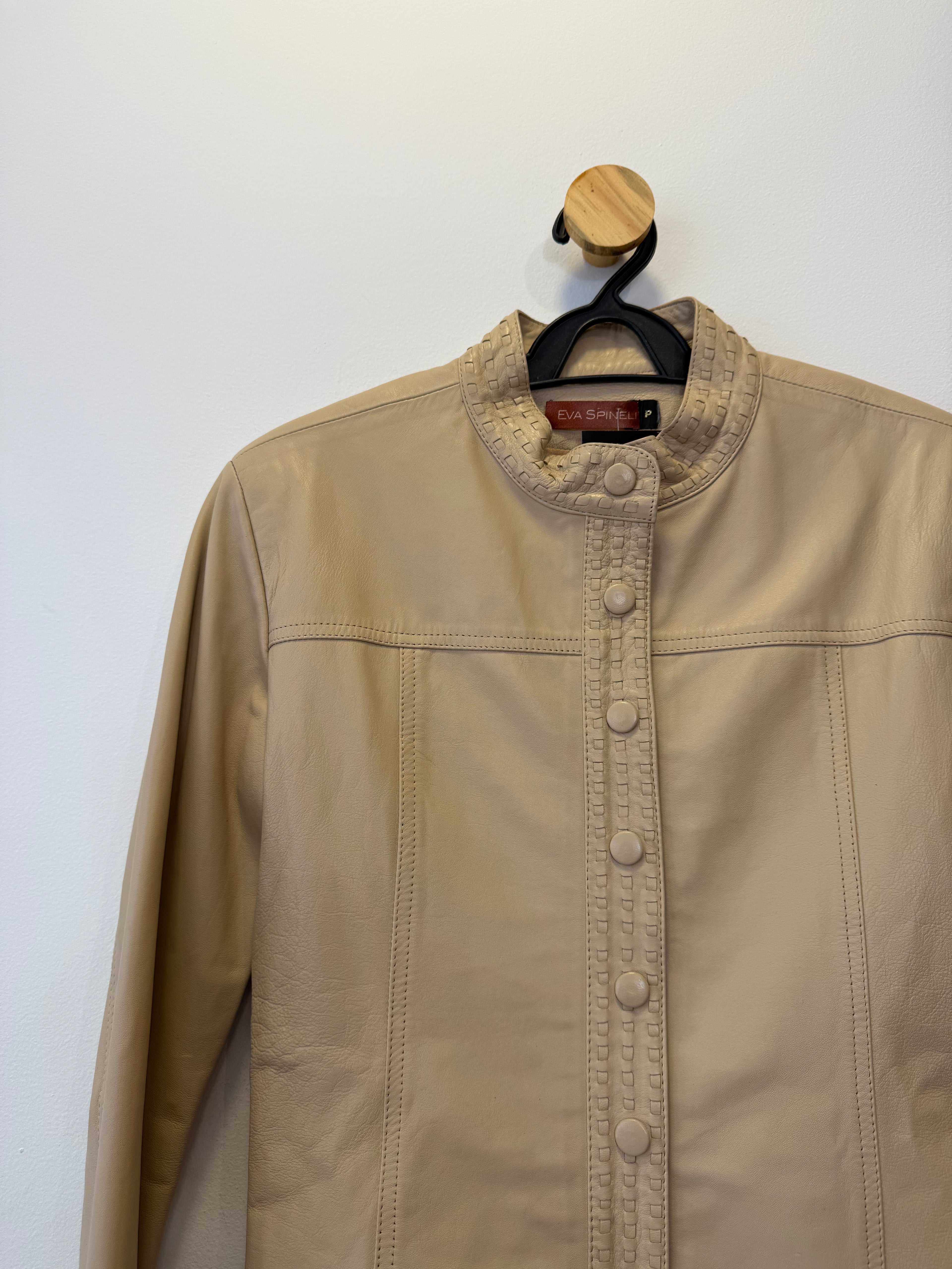 Jaqueta de Couro Off White