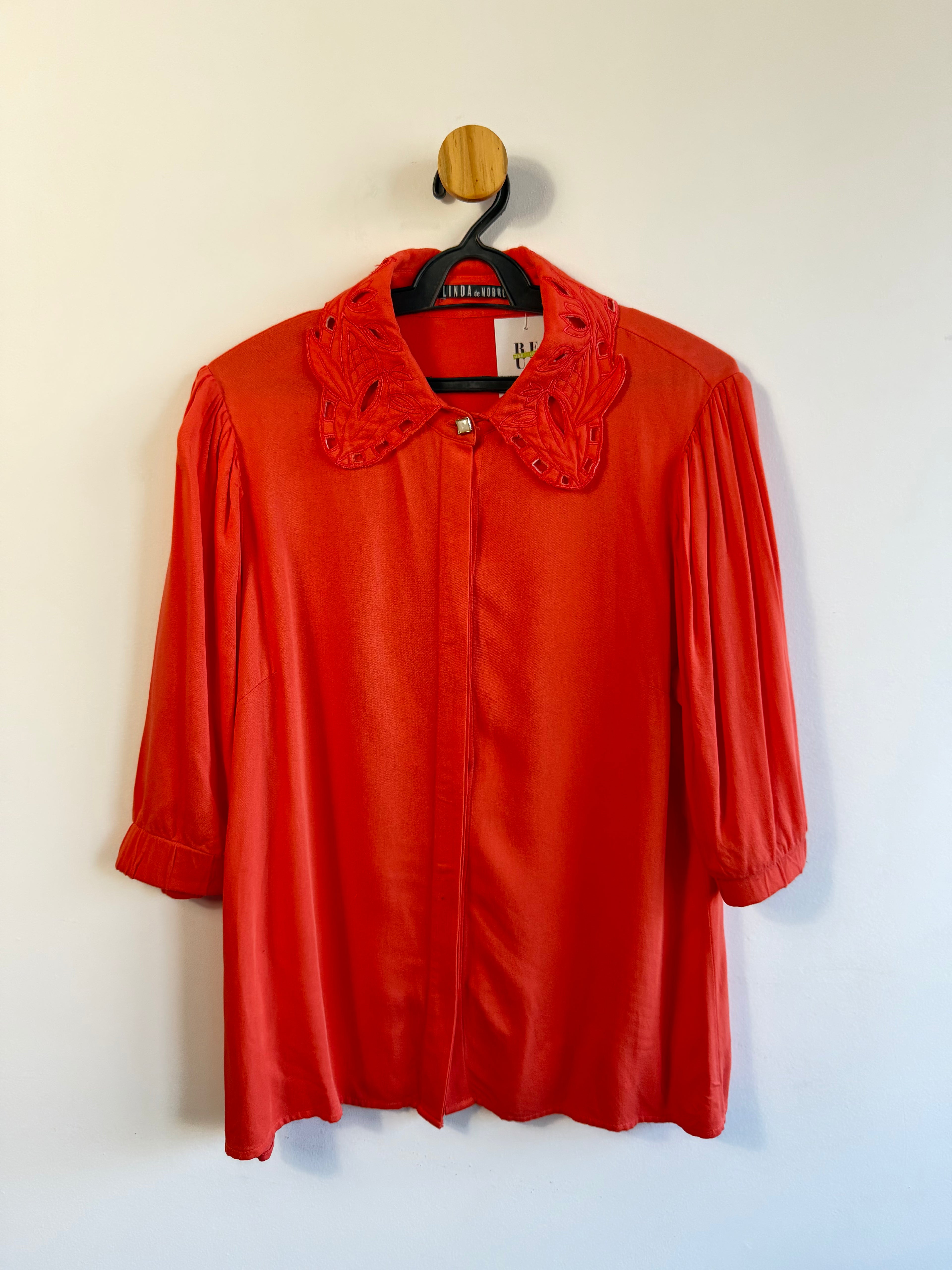 Camisa Manga Curta Coral