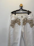 Calça Jeans Mom Bordada Le Lis Blanc